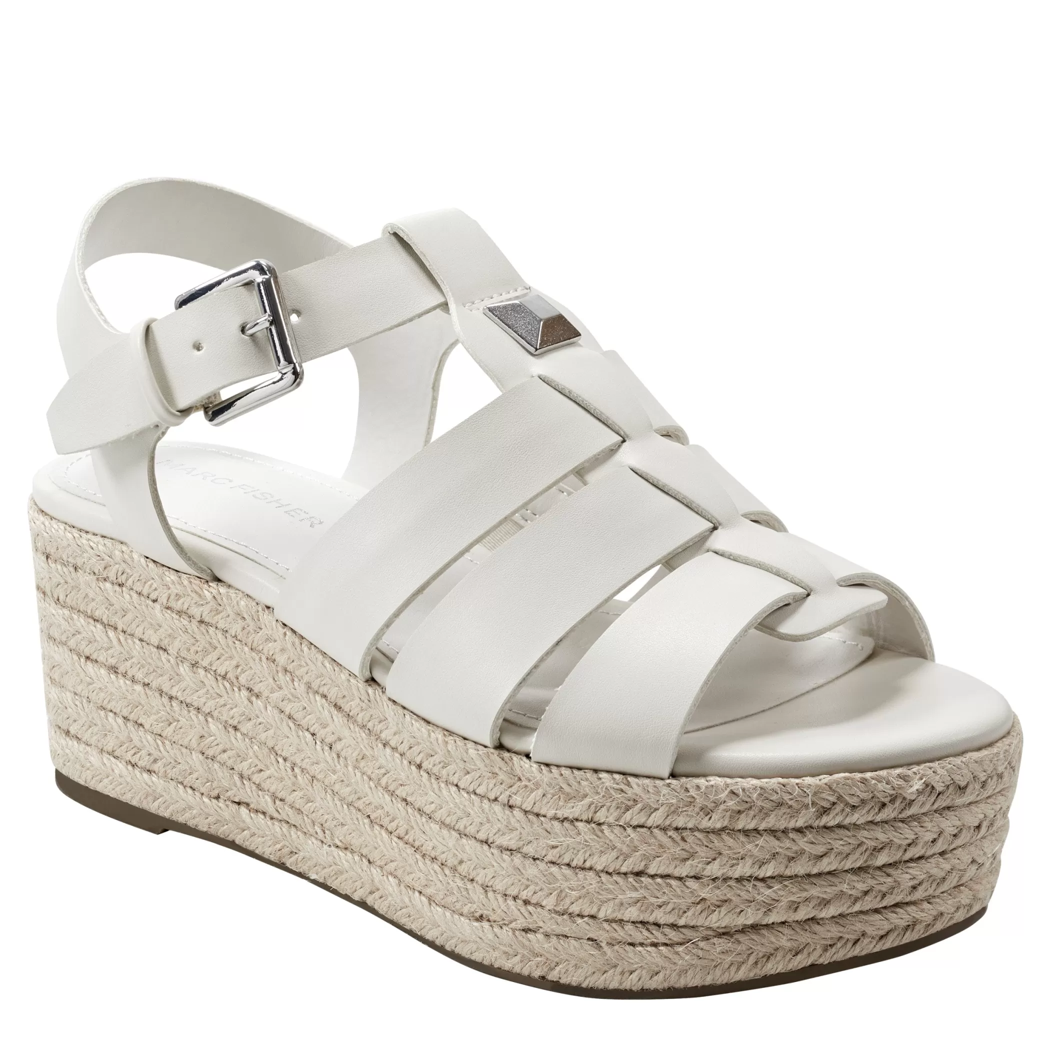 Shop Marc Fisher Jenila Espadrille Sandals Ivory