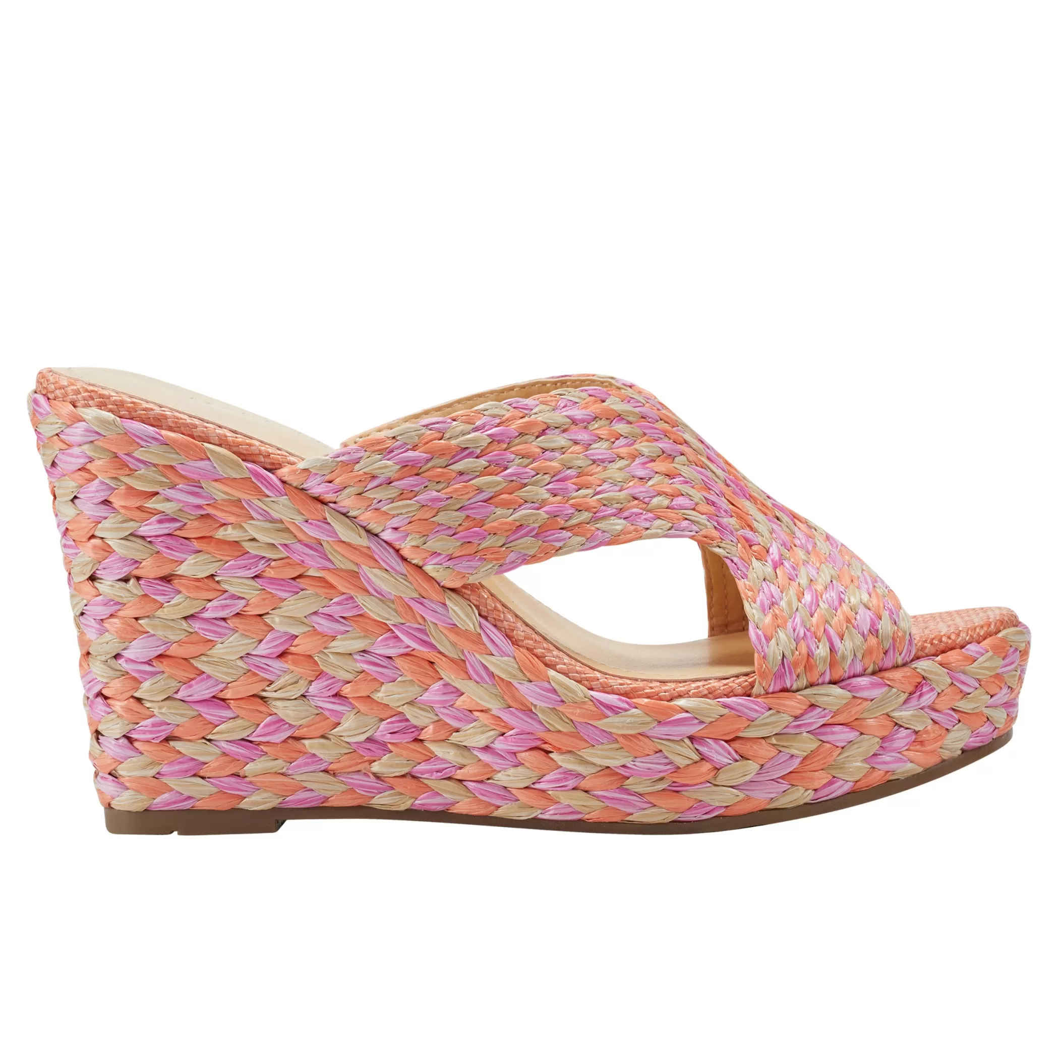 Shop Marc Fisher Kalisha Espadrille Wedge Sandal Orange Multi