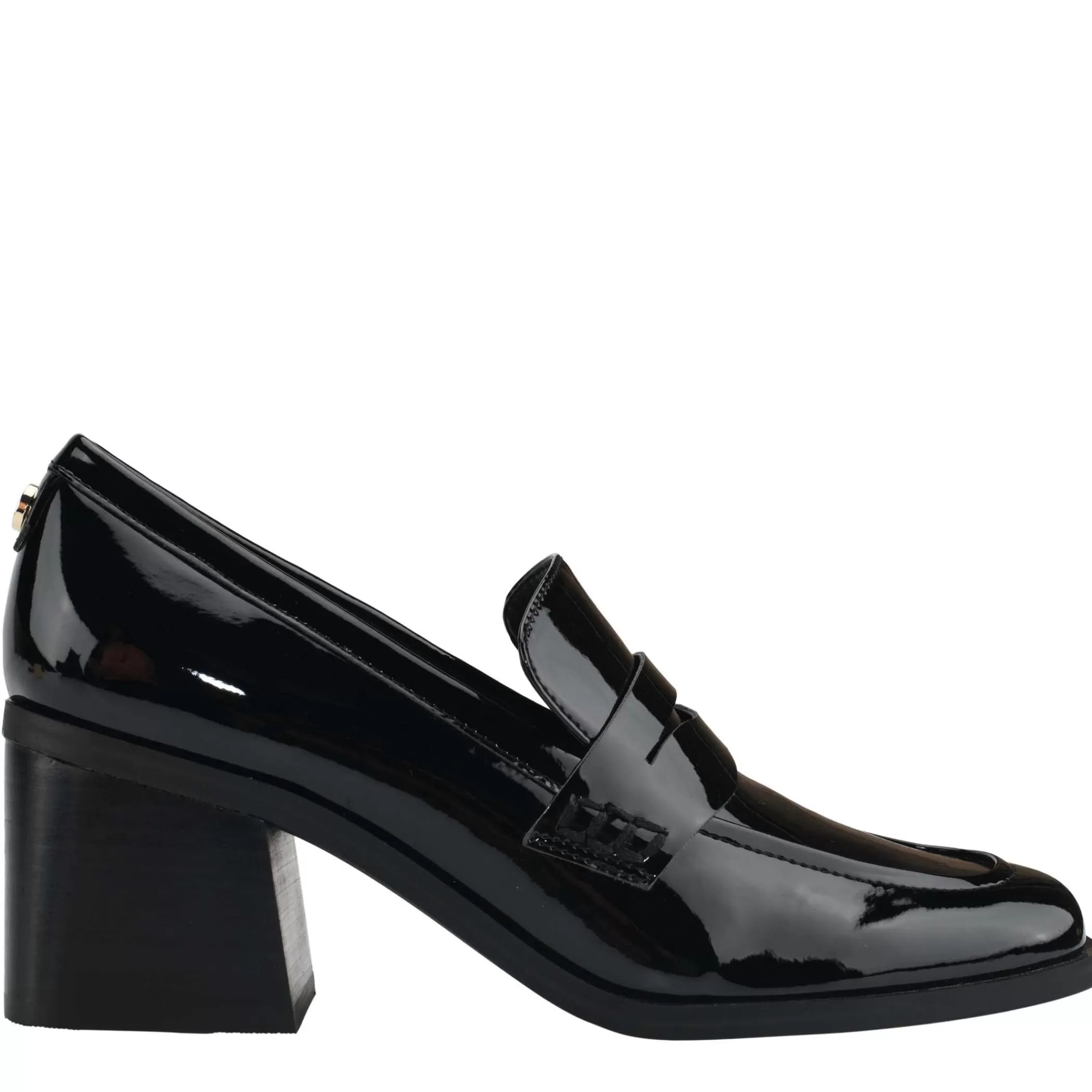 Discount Marc Fisher Kchris Heeled Loafer Black Patent