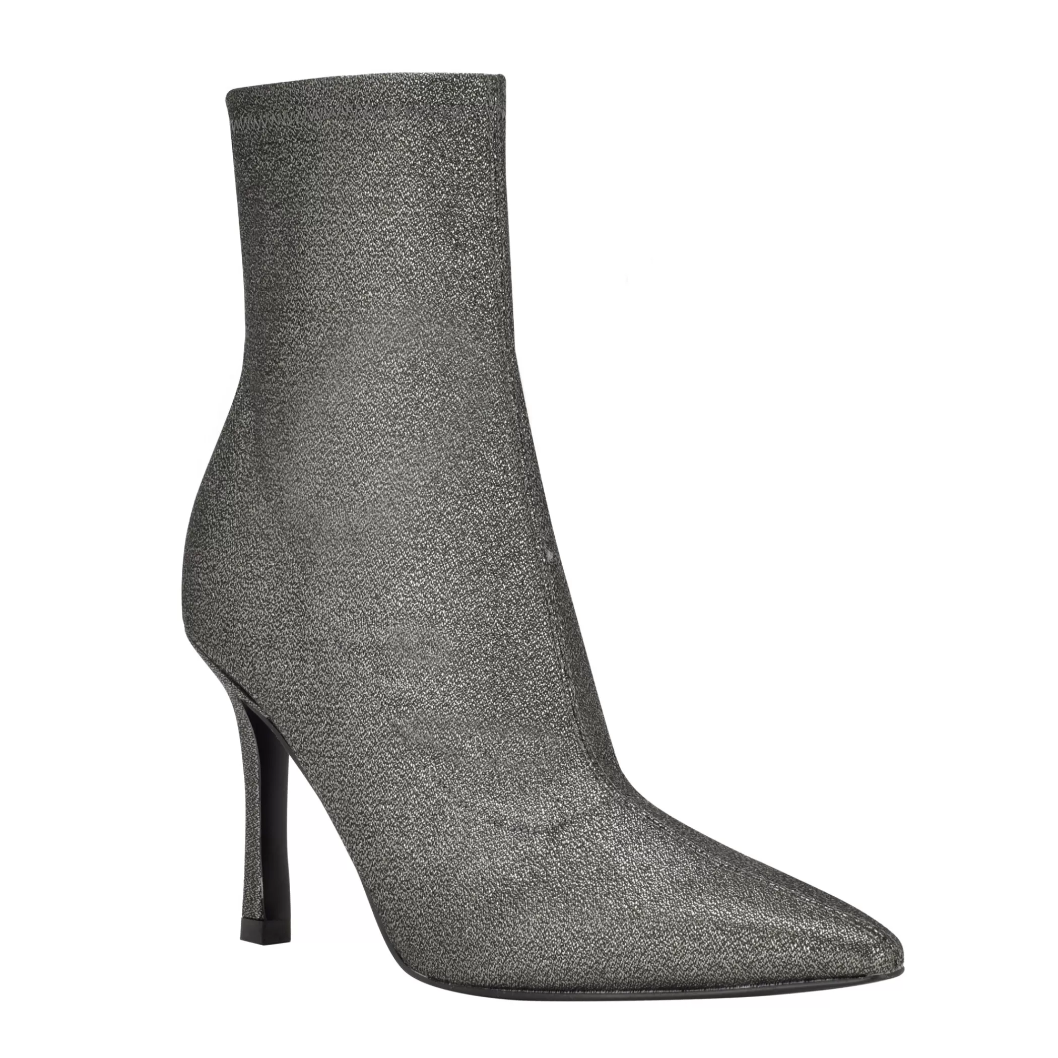 Hot Marc Fisher Kellen Heeled Bootie Pewter Glitter