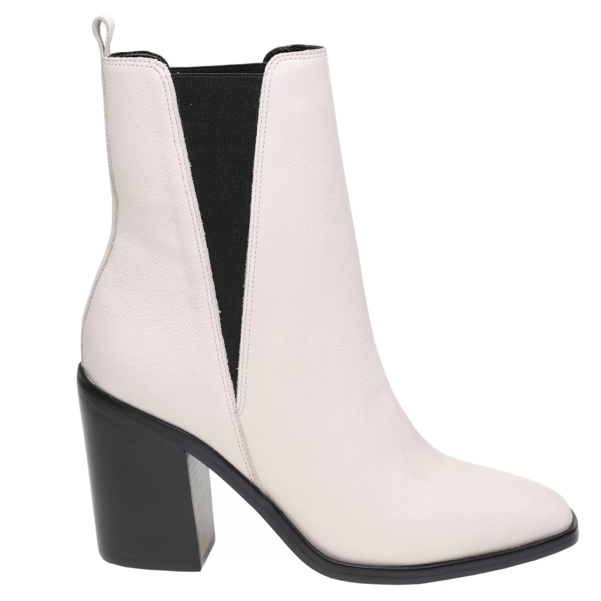 Sale Marc Fisher Kristie Heeled Bootie Chic Cream Leather