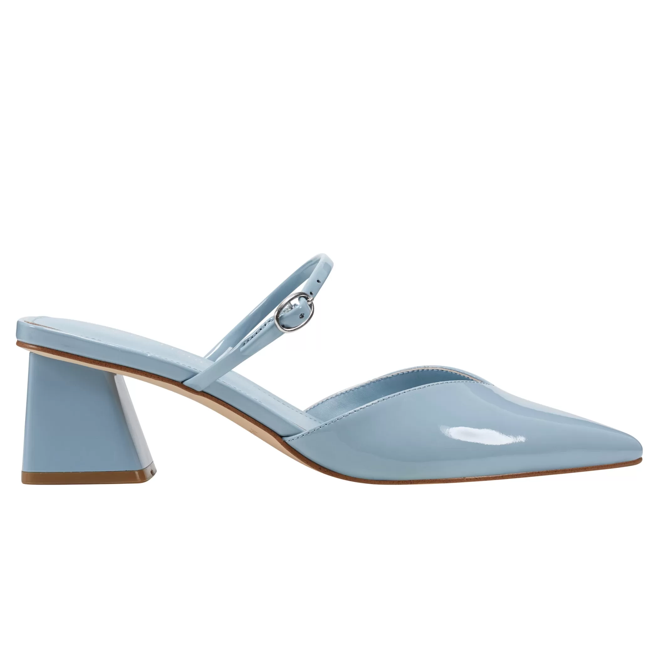 Hot Marc Fisher Lakey Heeled Mule Light Blue