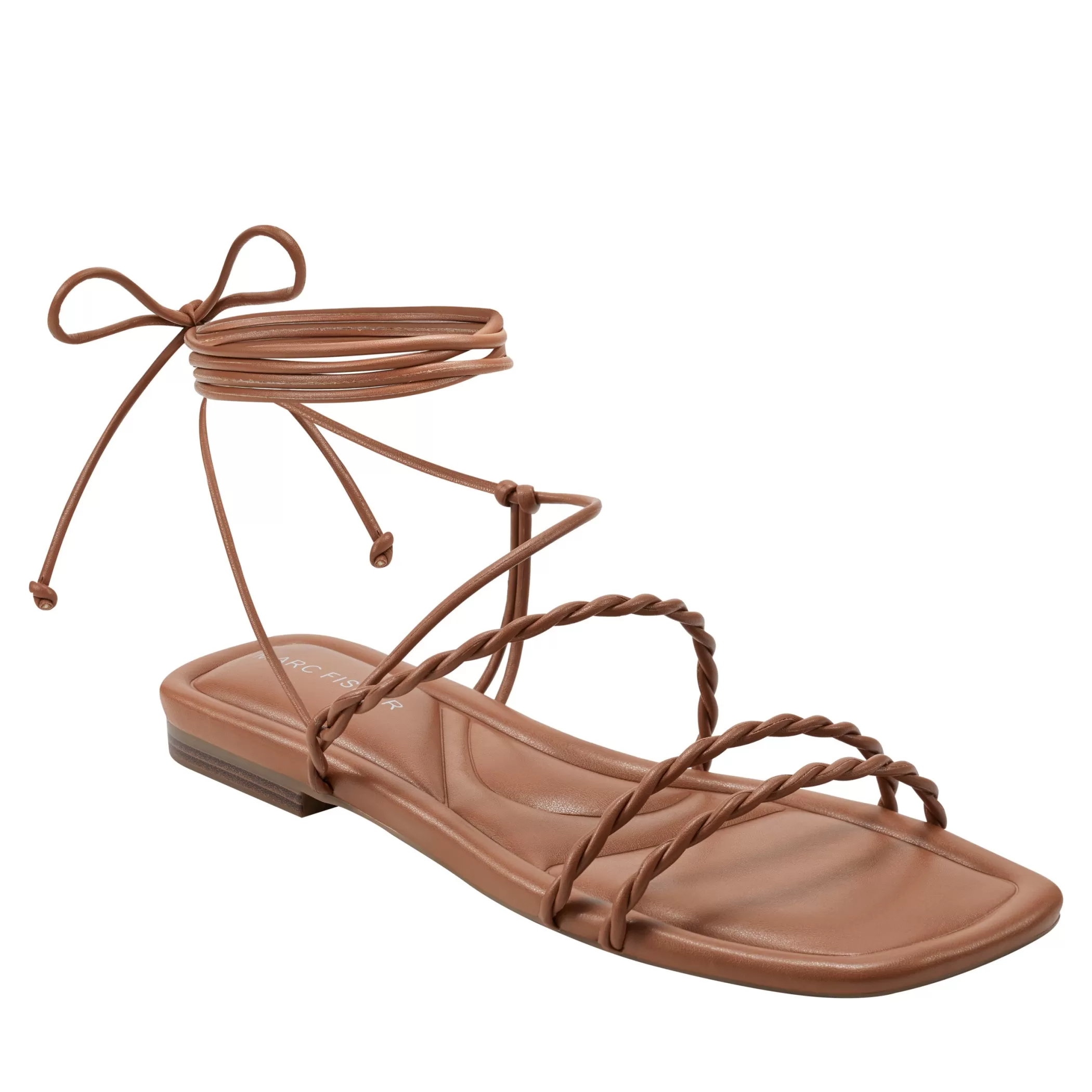 Outlet Marc Fisher Lakita Casual Sandal Dark Natural