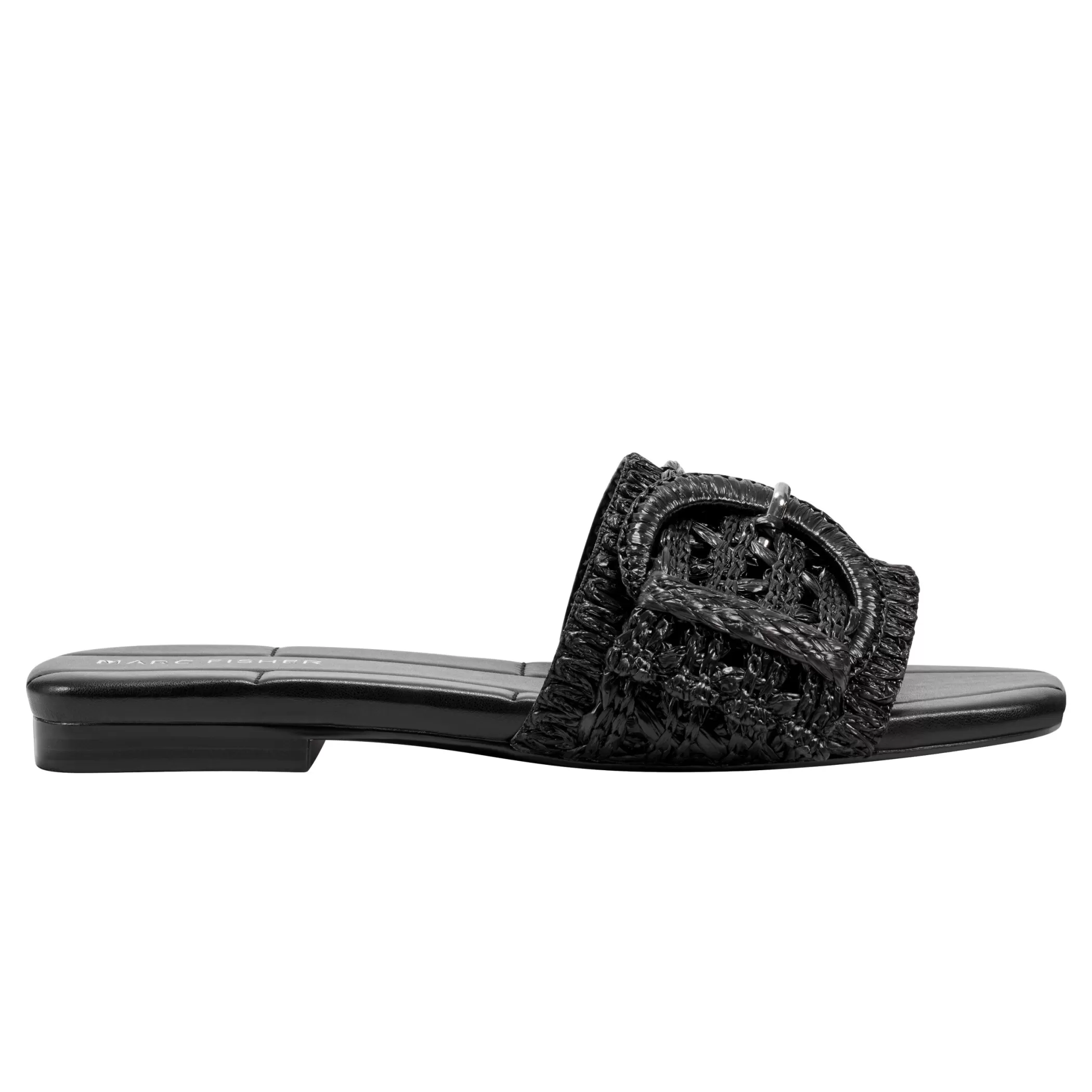 Discount Marc Fisher Loree Flat Slide Sandal Black