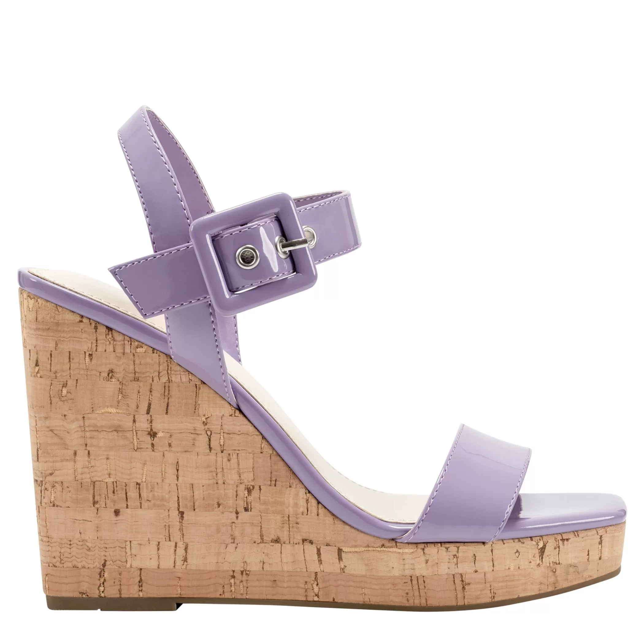 Sale Marc Fisher Lukey Wedge Sandal Lavender Patent