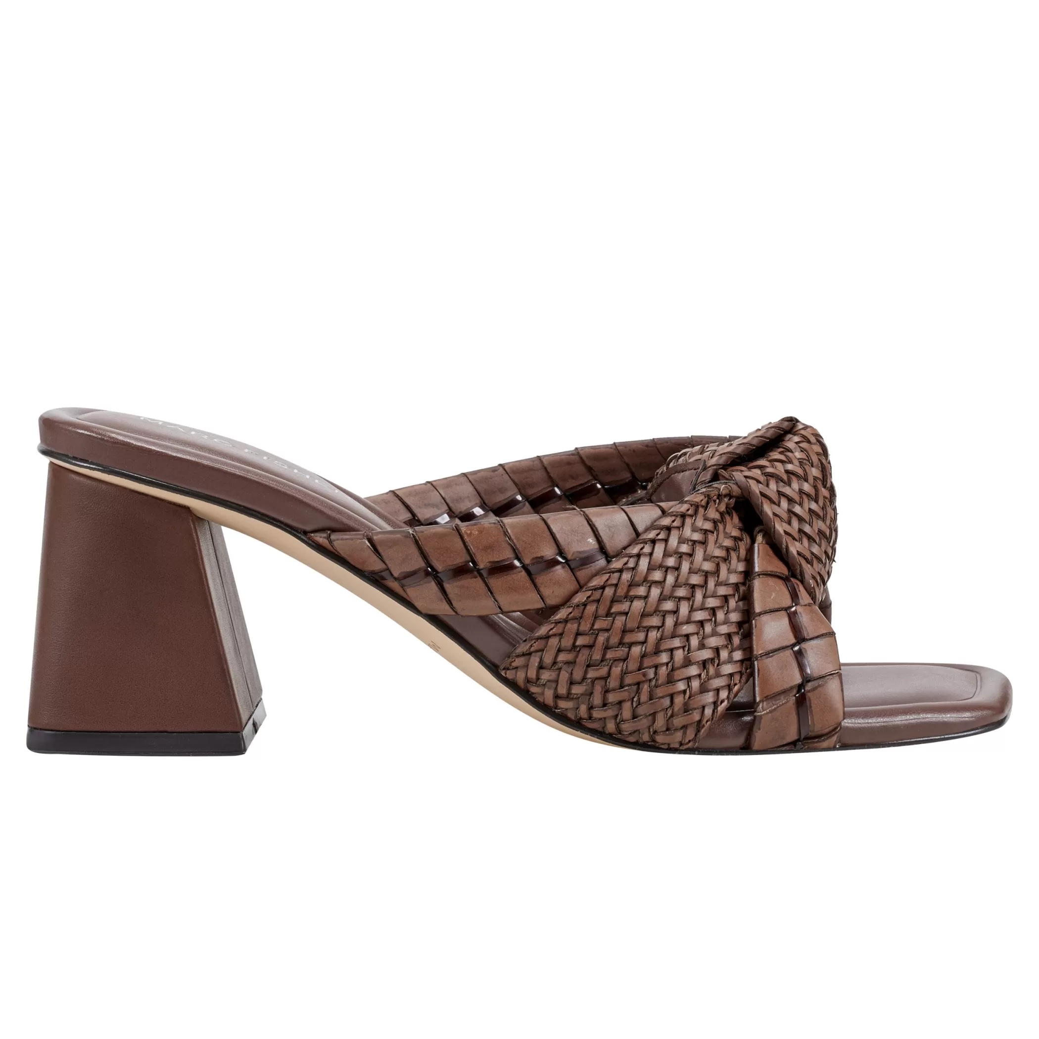 Best Marc Fisher Macki Block Heel Sandal Dark Brown