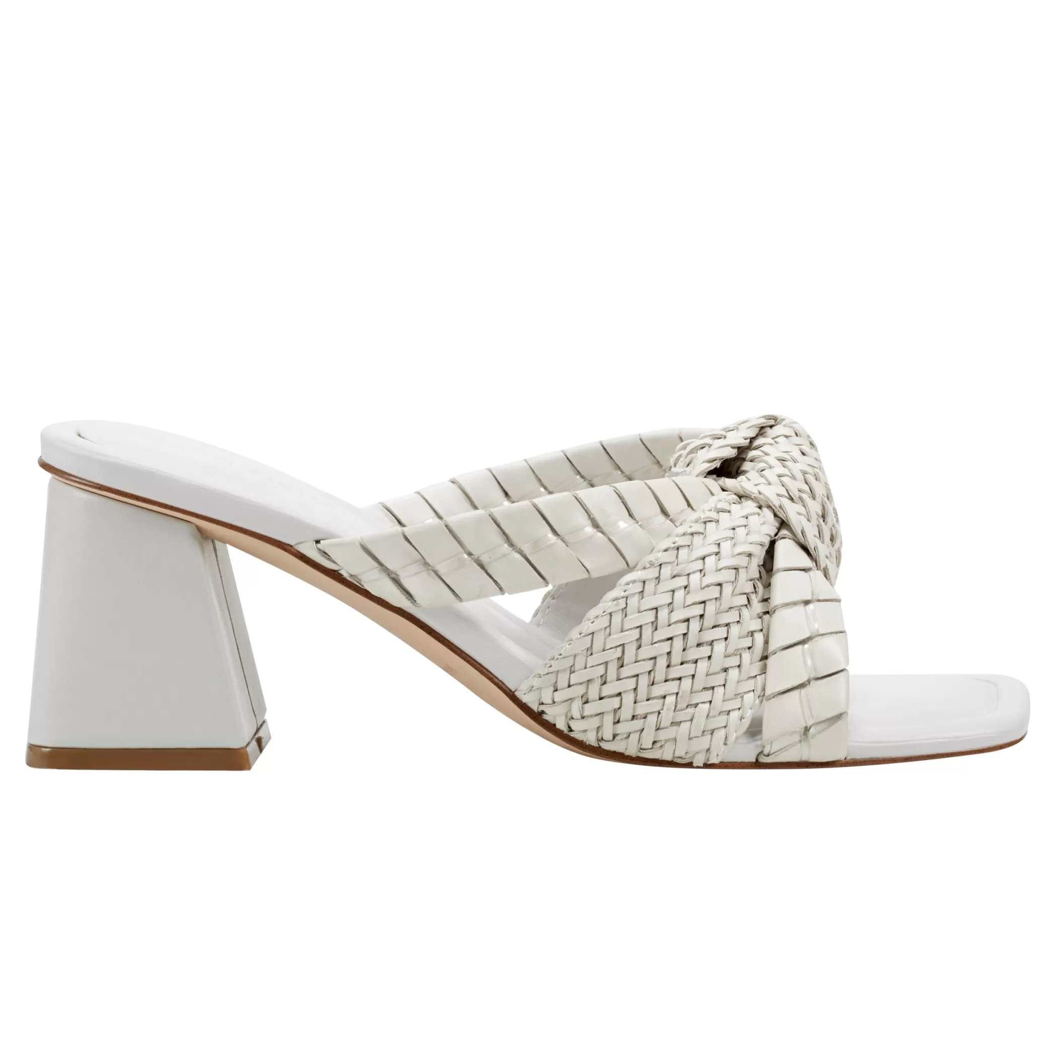 Discount Marc Fisher Macki Block Heel Sandal Chic Cream