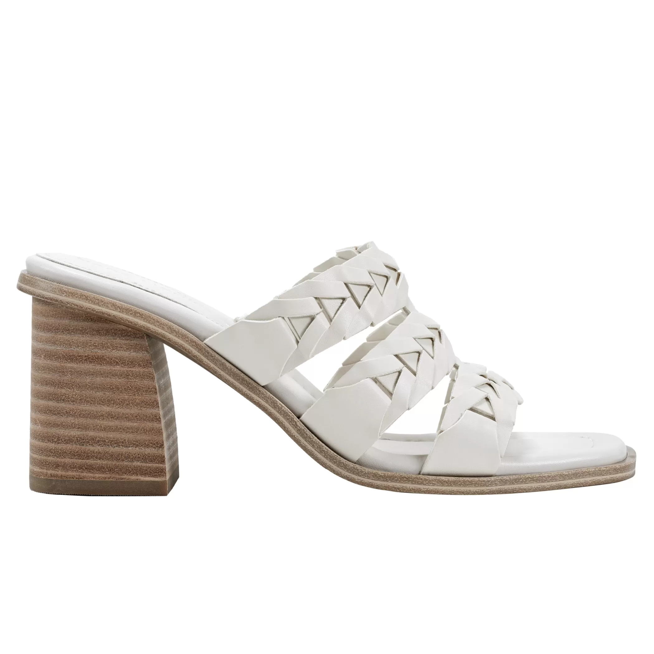 Sale Marc Fisher Melita Block Heel Sandal Ivory