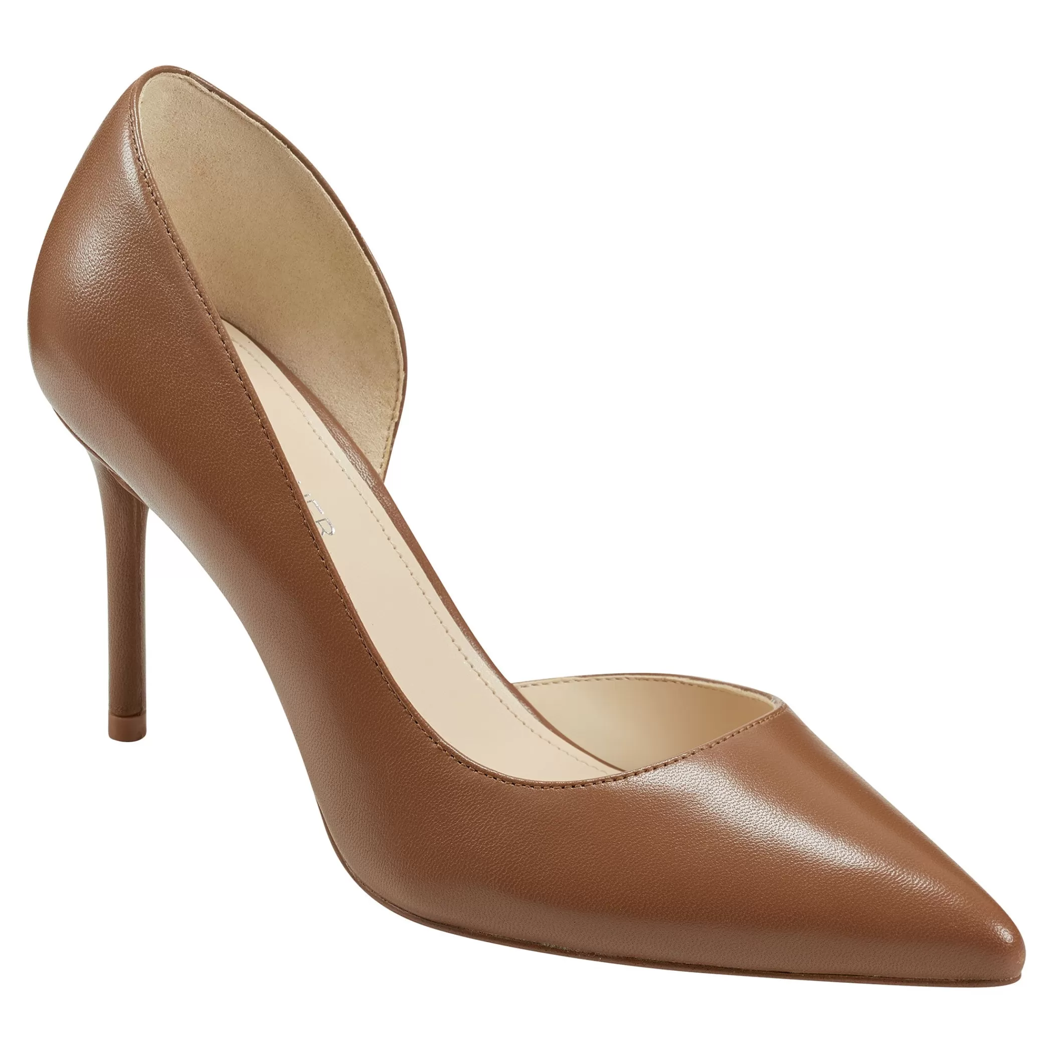 Clearance Marc Fisher Meryl D'Orsay Pump Light Brown Leather