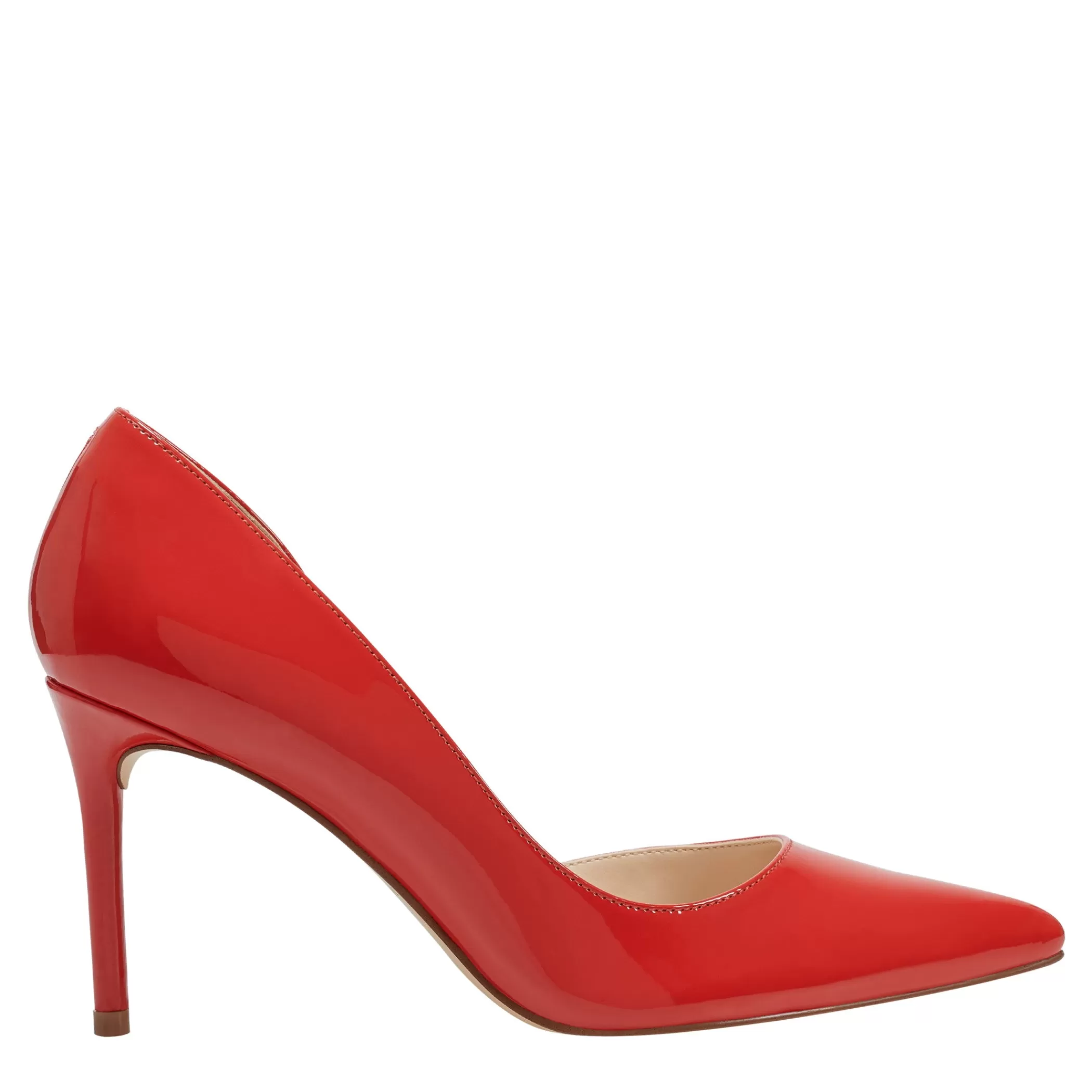 Fashion Marc Fisher Meryl D'Orsay Pump Coral Red Patent