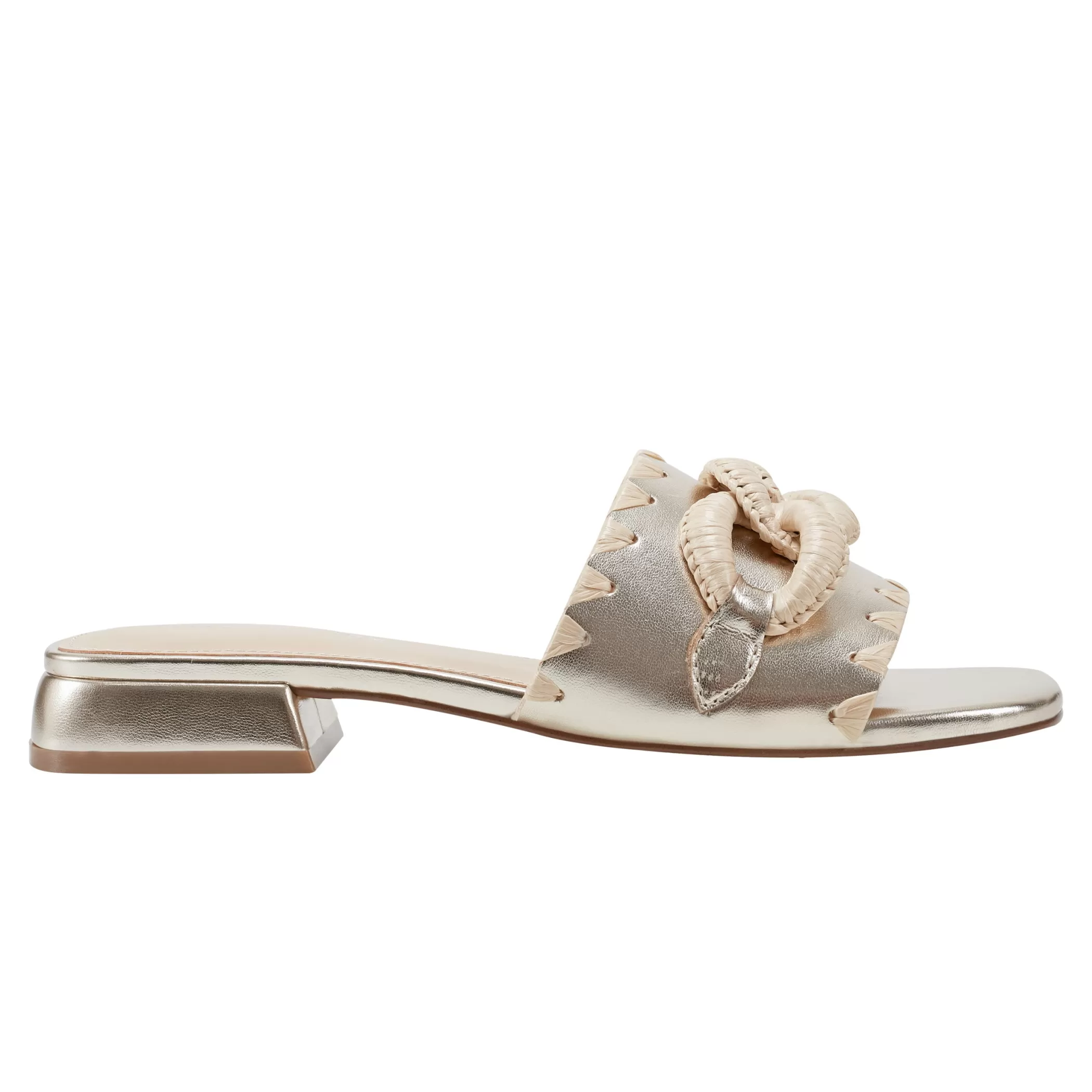 Cheap Marc Fisher Myami Slide Sandal Platino