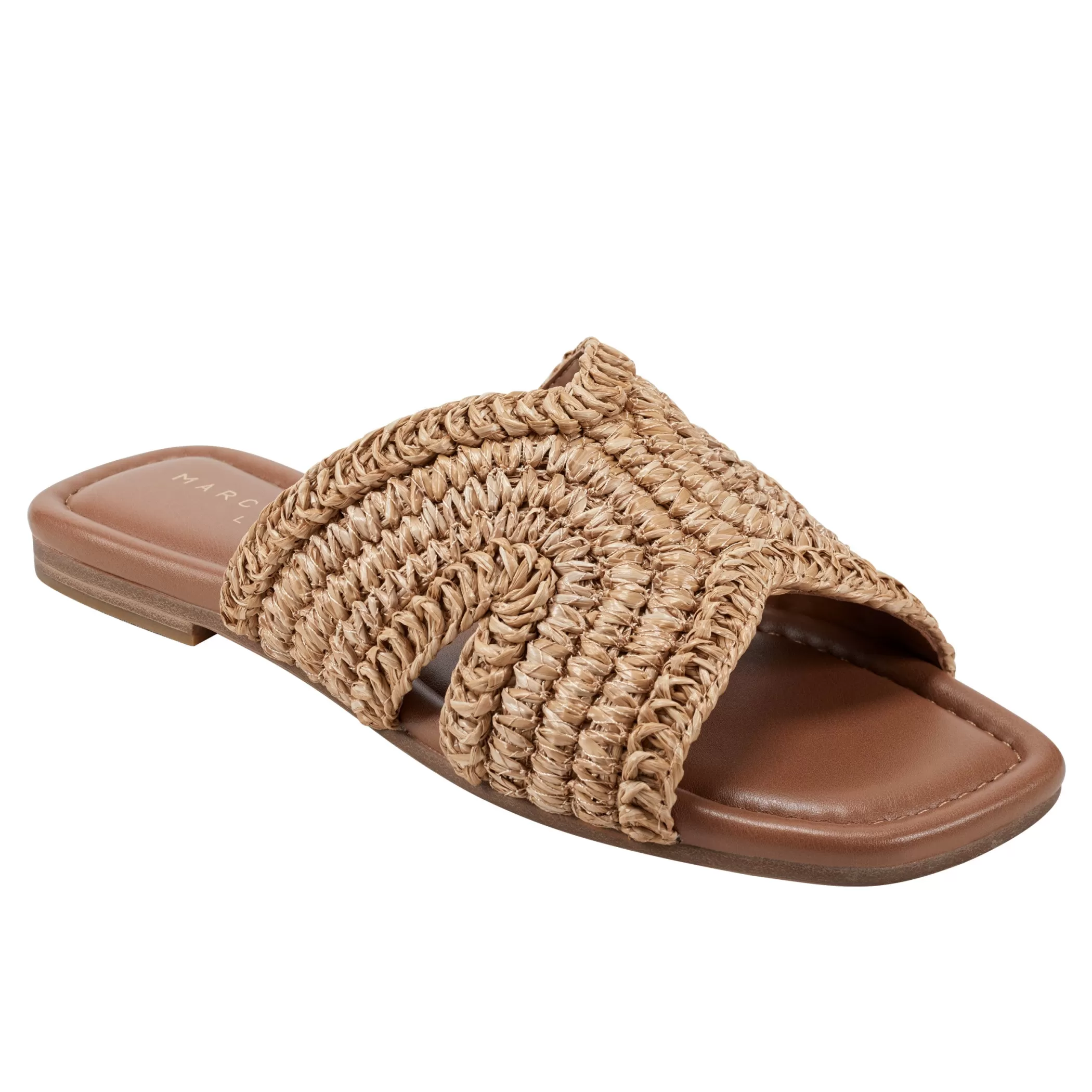 Clearance Marc Fisher Narda Flat Sandal Natural