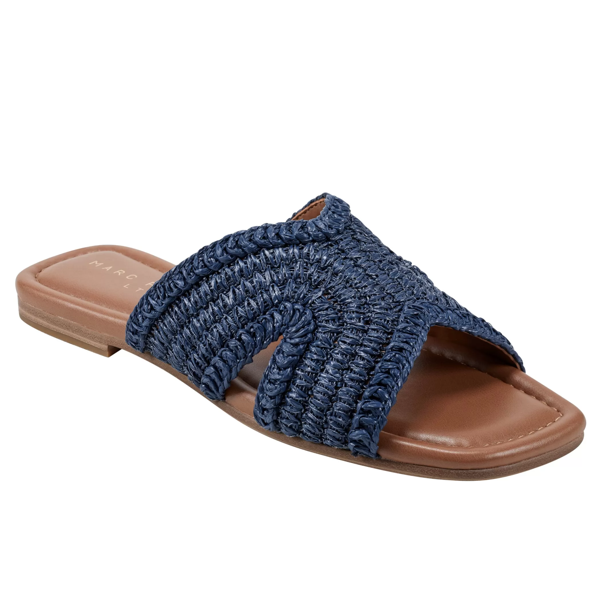 Store Marc Fisher Narda Flat Sandal Navy