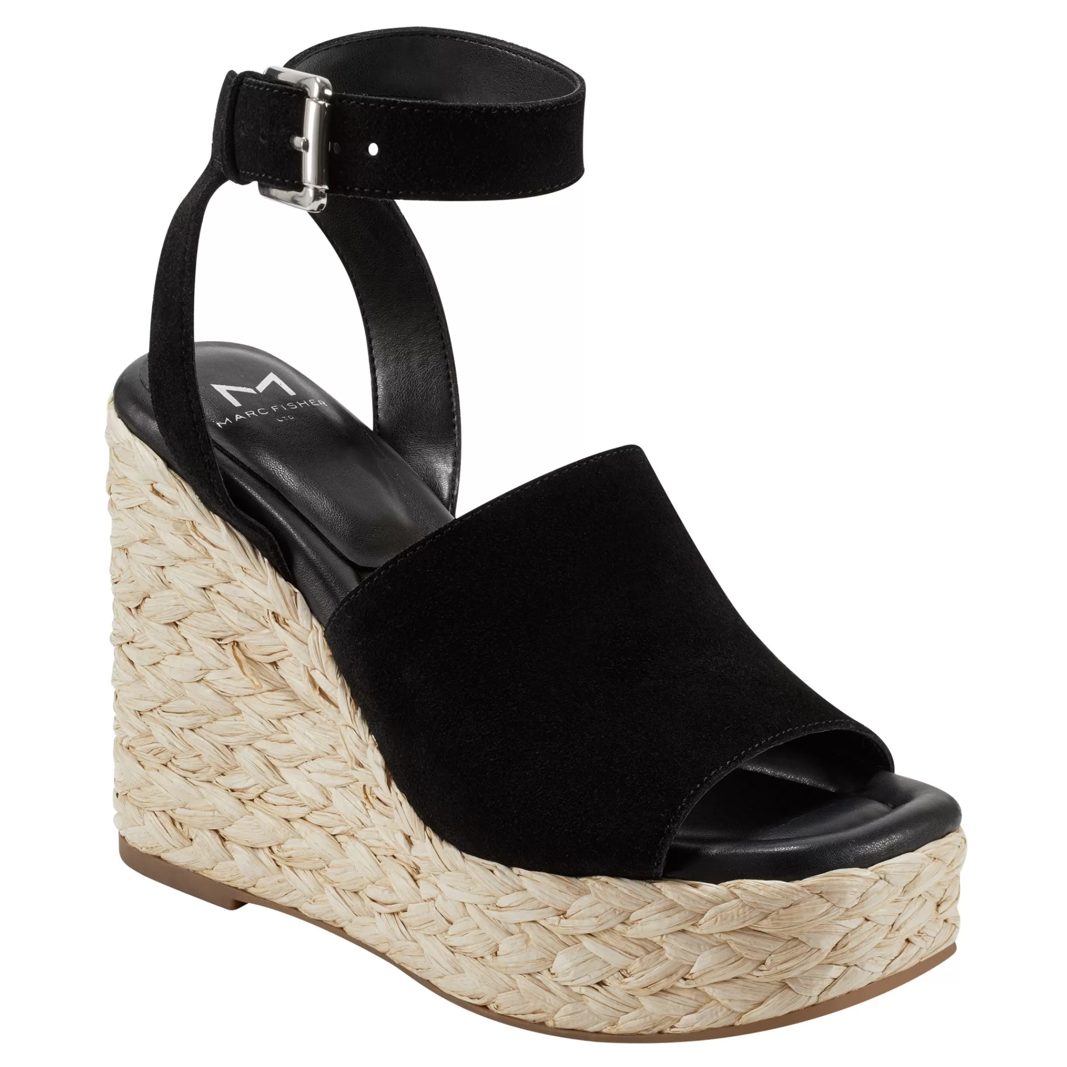 Fashion Marc Fisher Nelly Espadrille Wedge Sandal Black