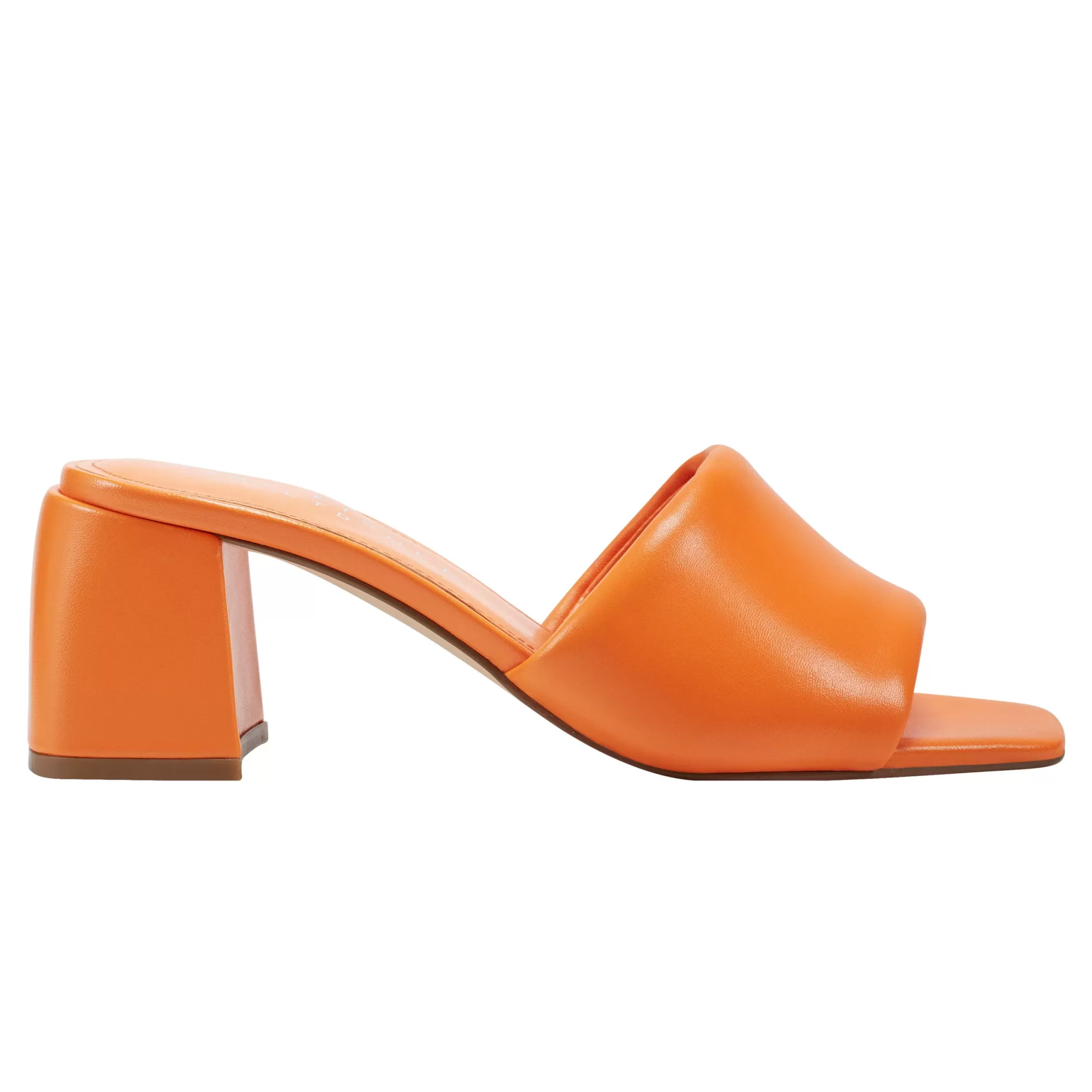 Outlet Marc Fisher Nombra Block Heel Slide Sandal Orange