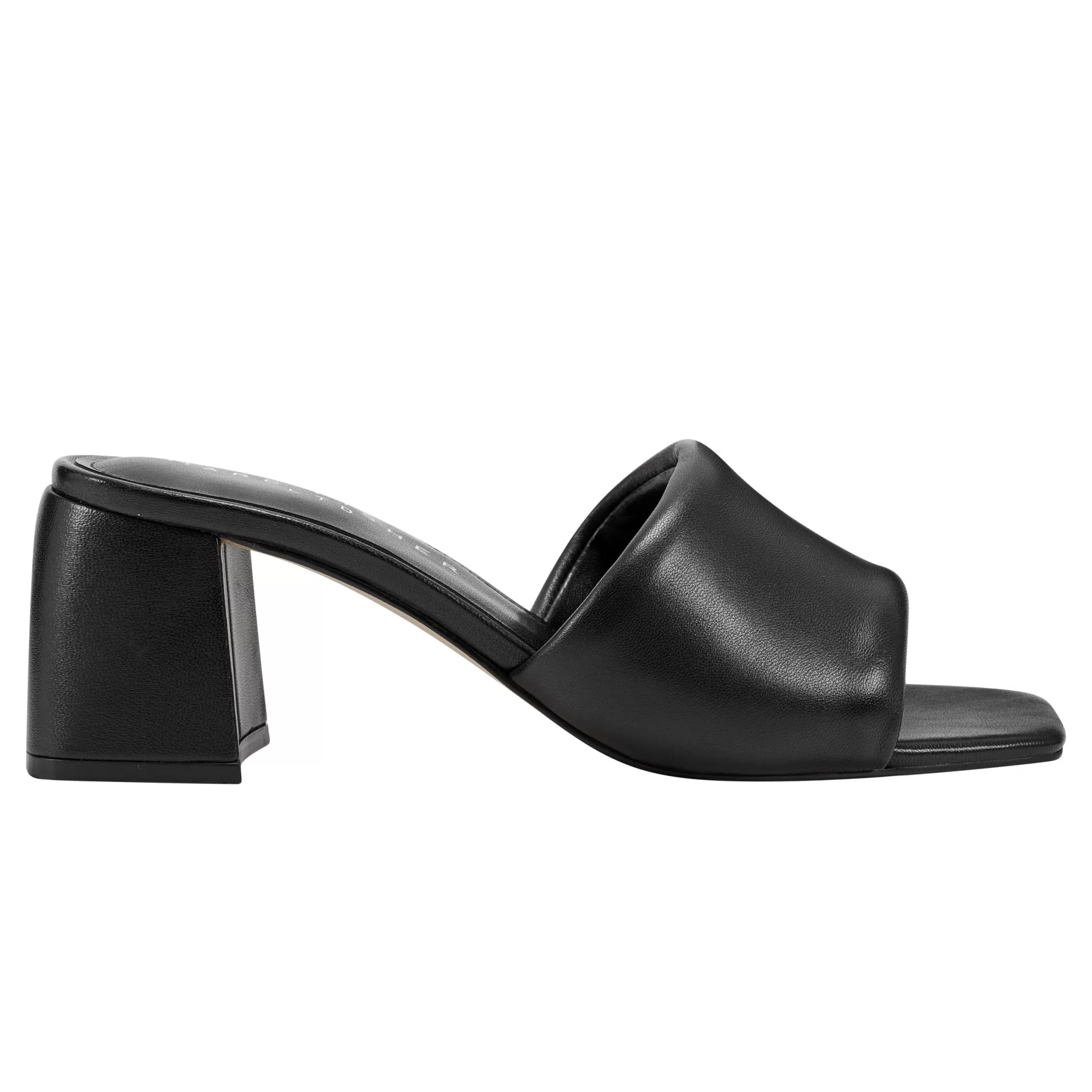 Outlet Marc Fisher Nombra Block Heel Slide Sandal Black