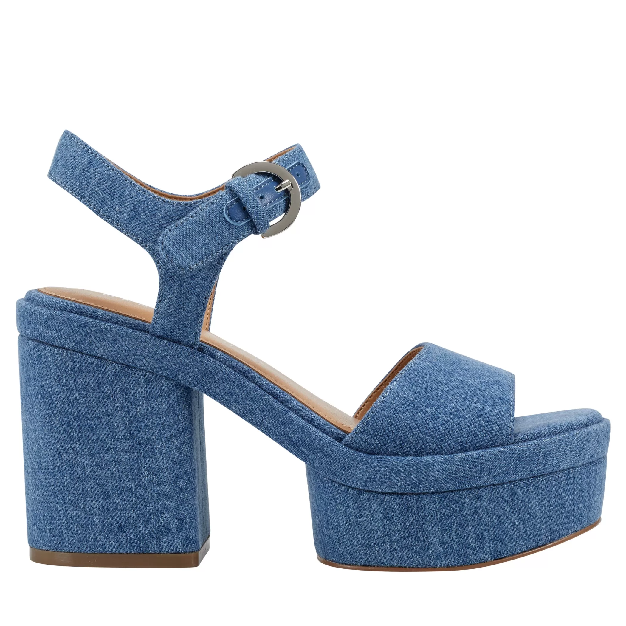 Shop Marc Fisher Normi Platform Sandal Denim