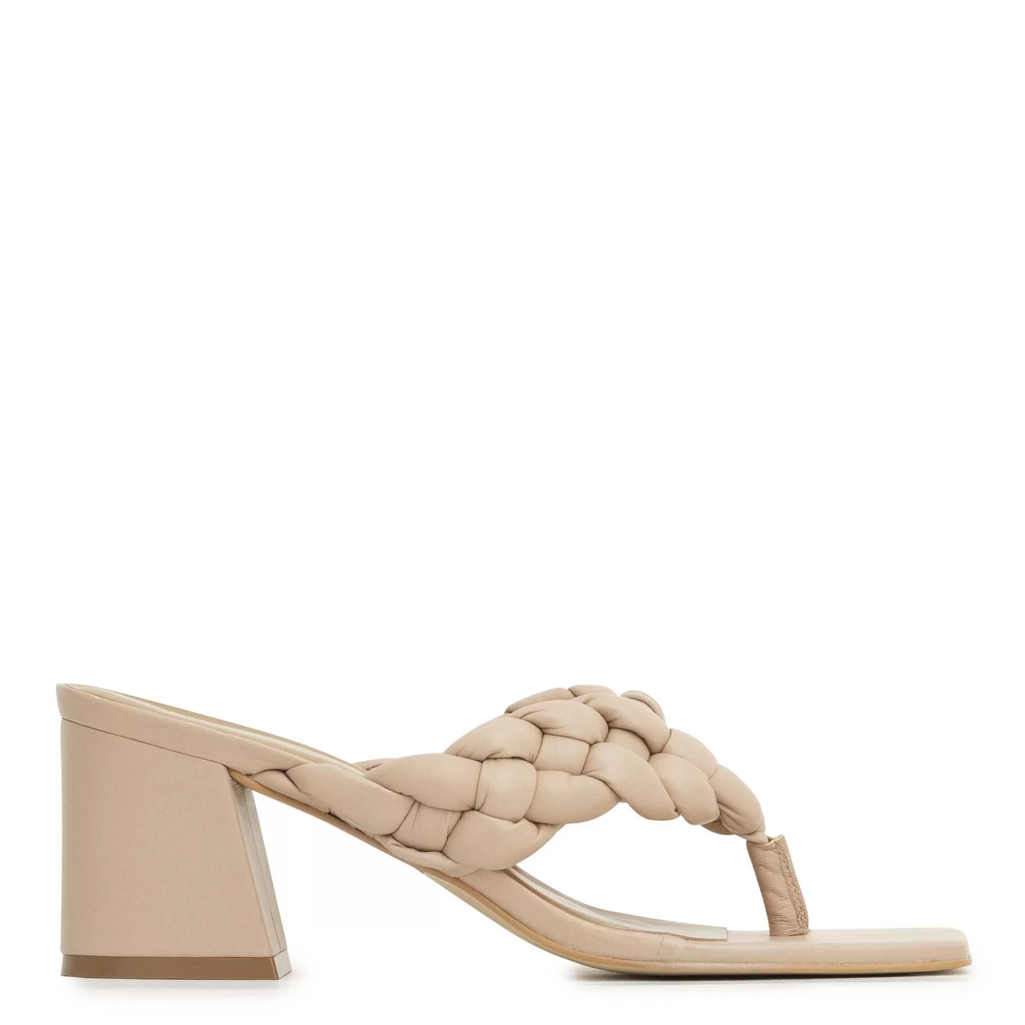 Flash Sale Marc Fisher Norsa Block Heel Sandal Natural Leather