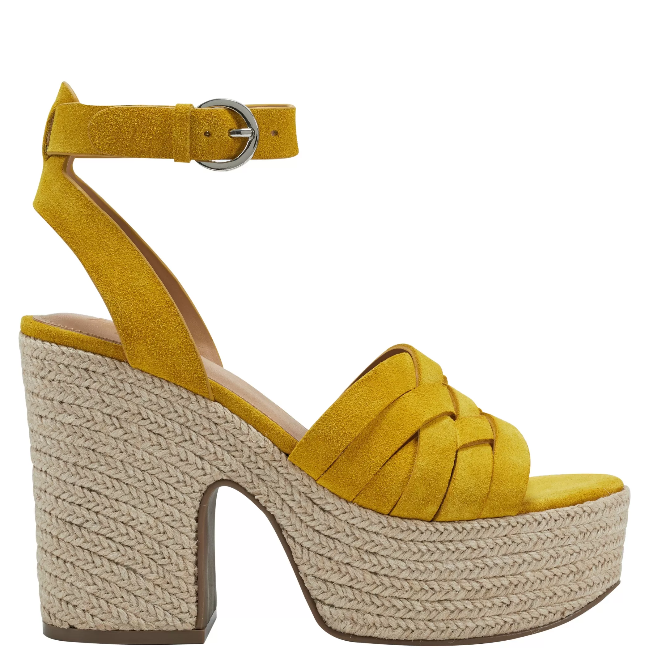 Outlet Marc Fisher Oaten Espadrille Platform Sandal Yellow