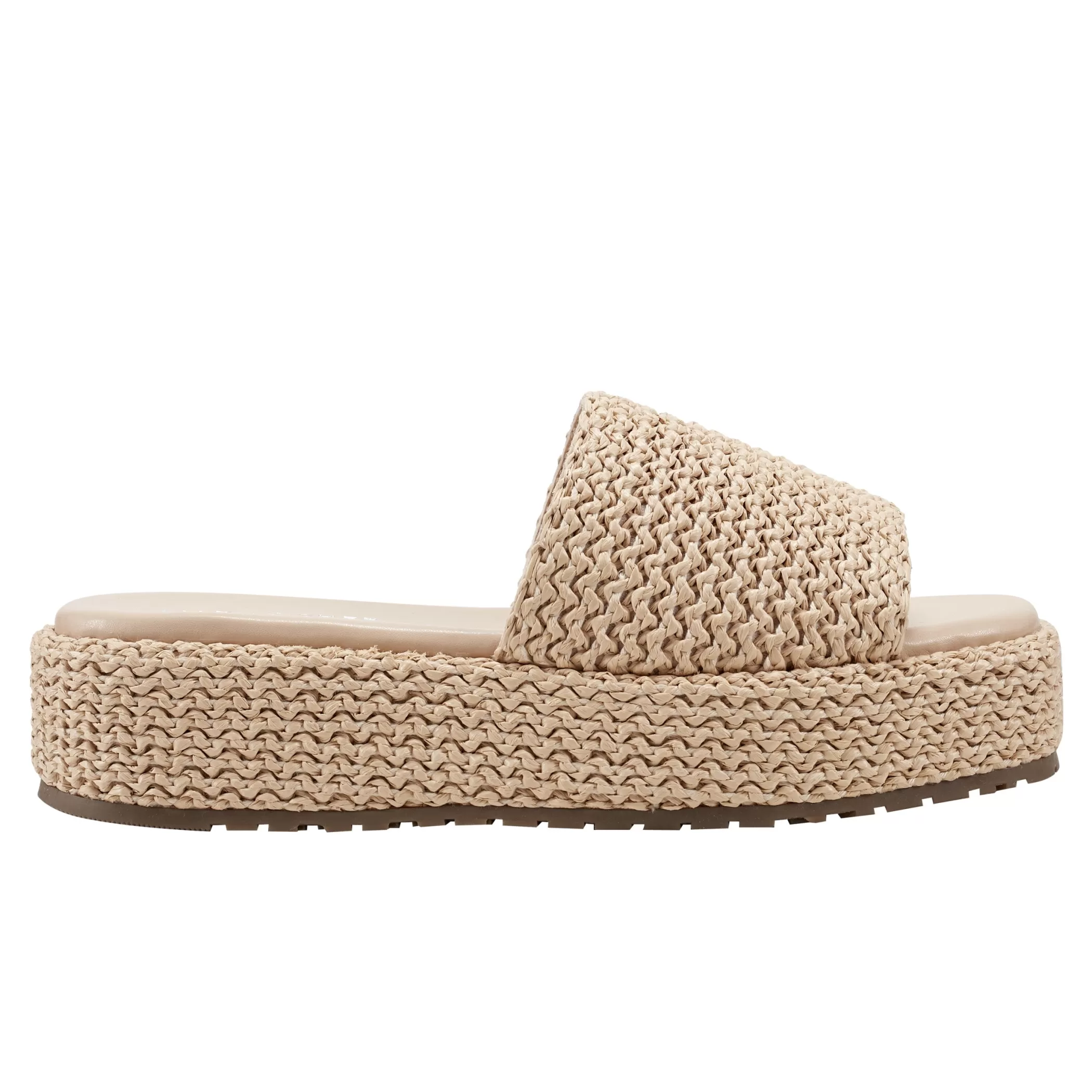 Best Sale Marc Fisher Pais Flatform Sandal Light Natural