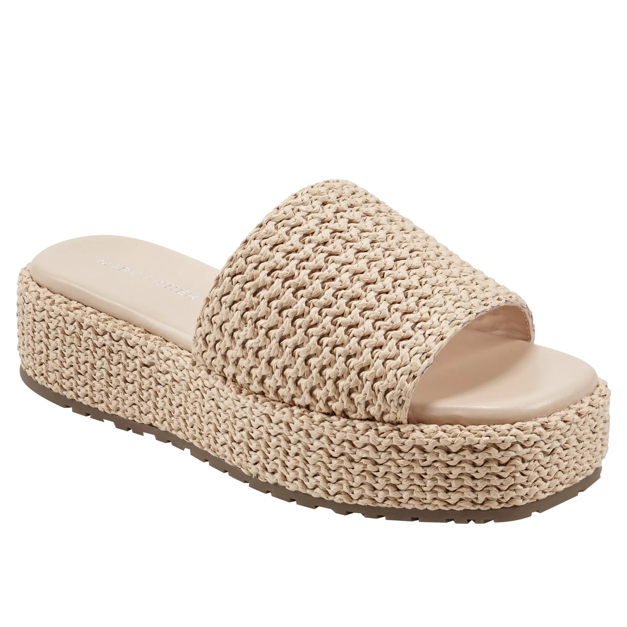 Best Sale Marc Fisher Pais Flatform Sandal Light Natural