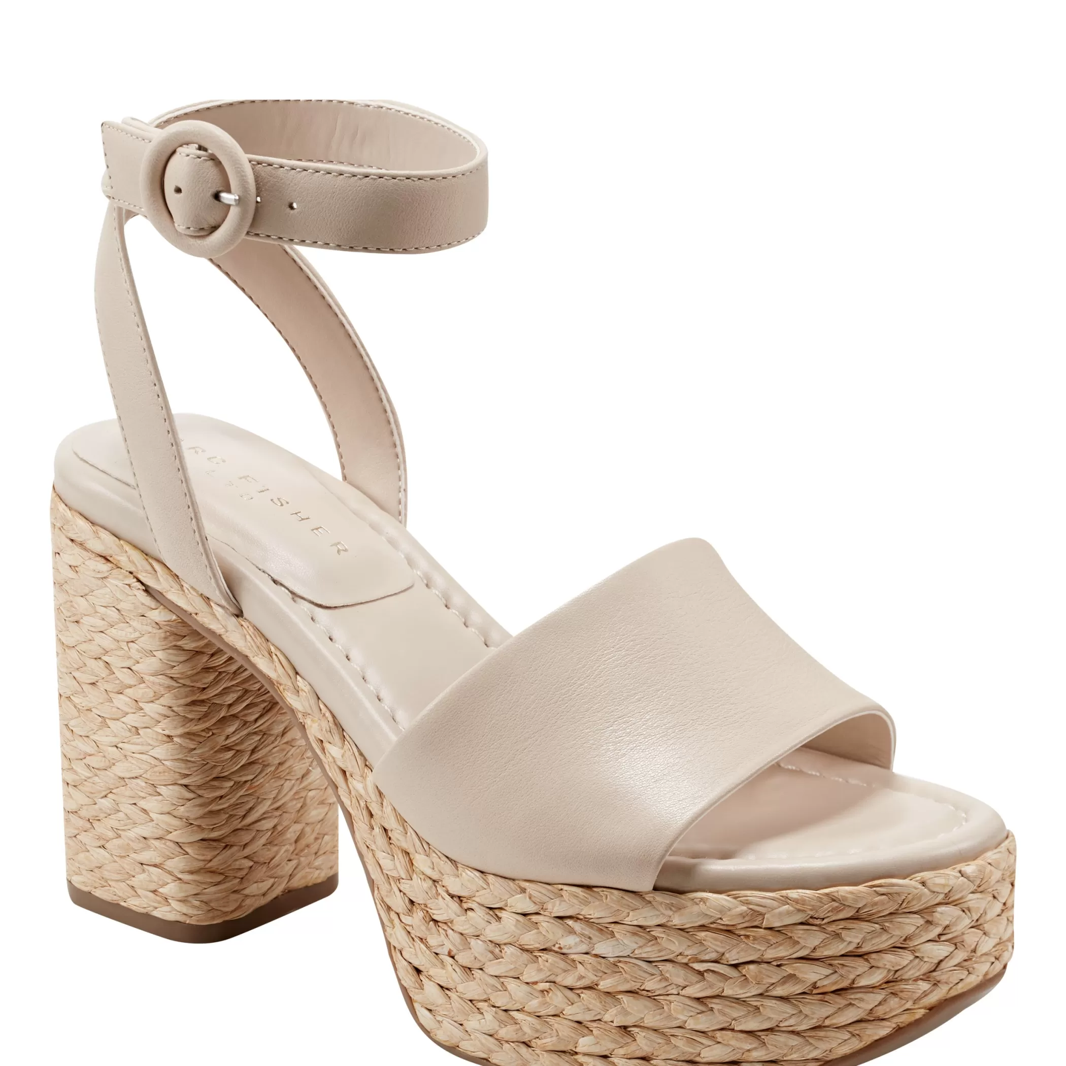 Flash Sale Marc Fisher Palyca Platform Espadrille Sandal Natural Leather