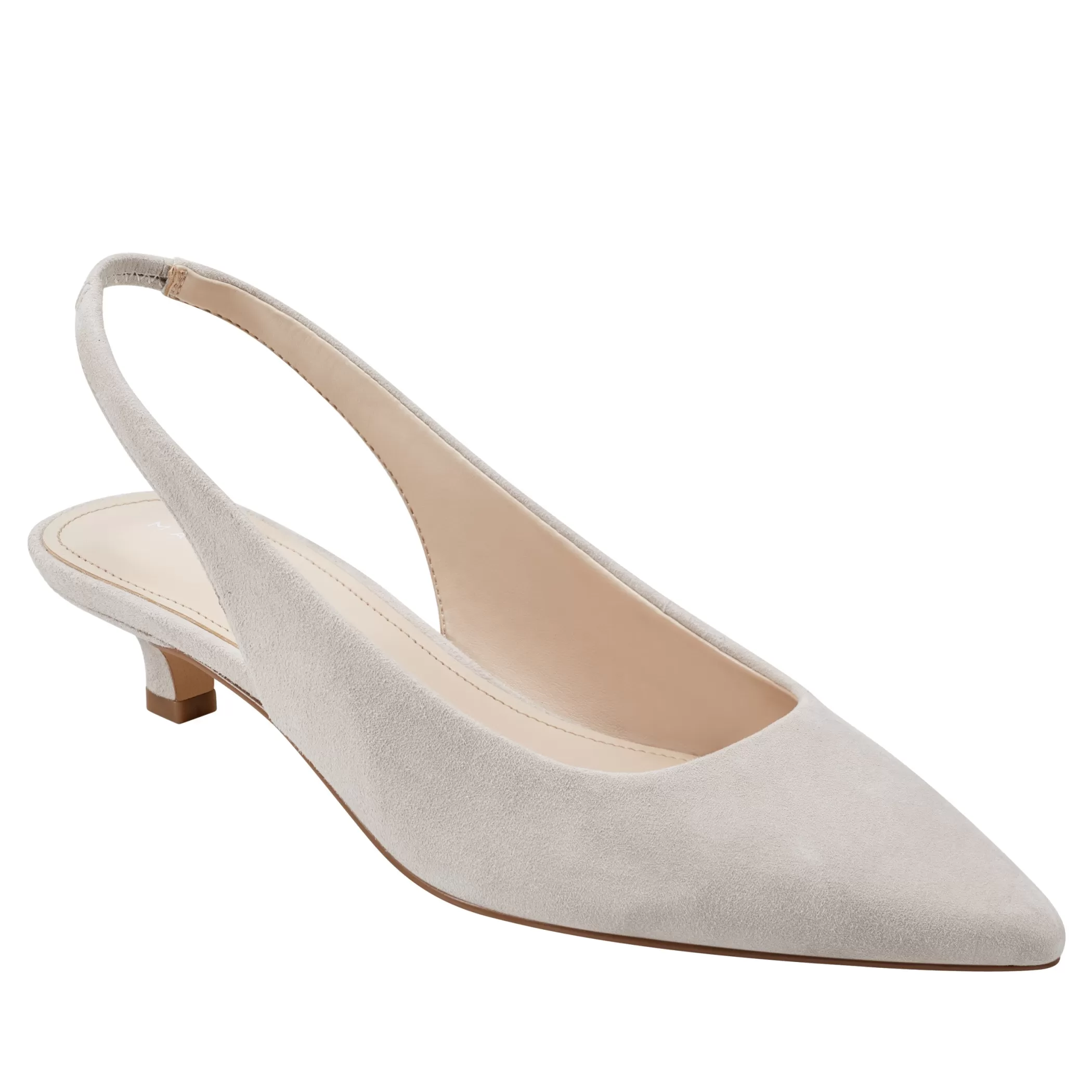 Hot Marc Fisher Posey Slingback Pump Natural Suede