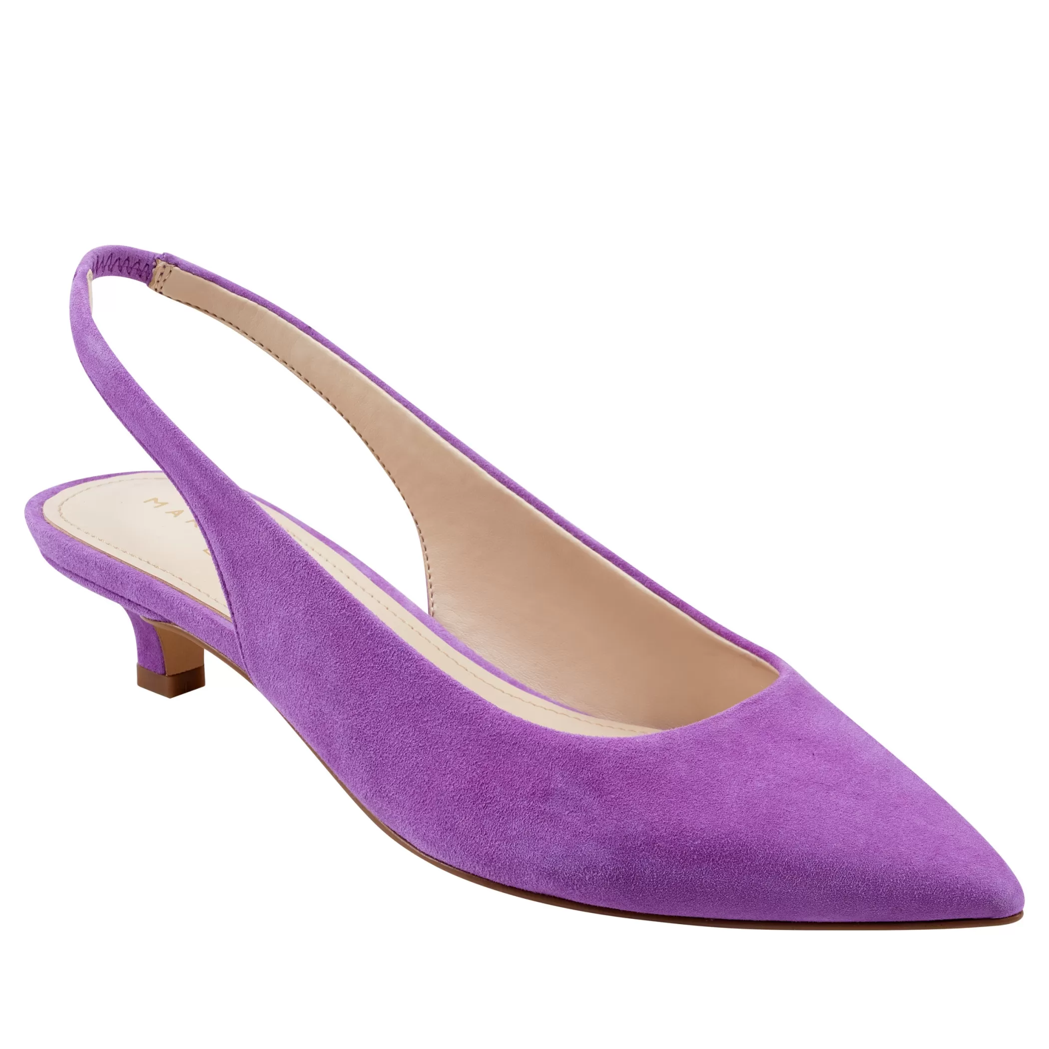 Discount Marc Fisher Posey Slingback Pump Purple Suede