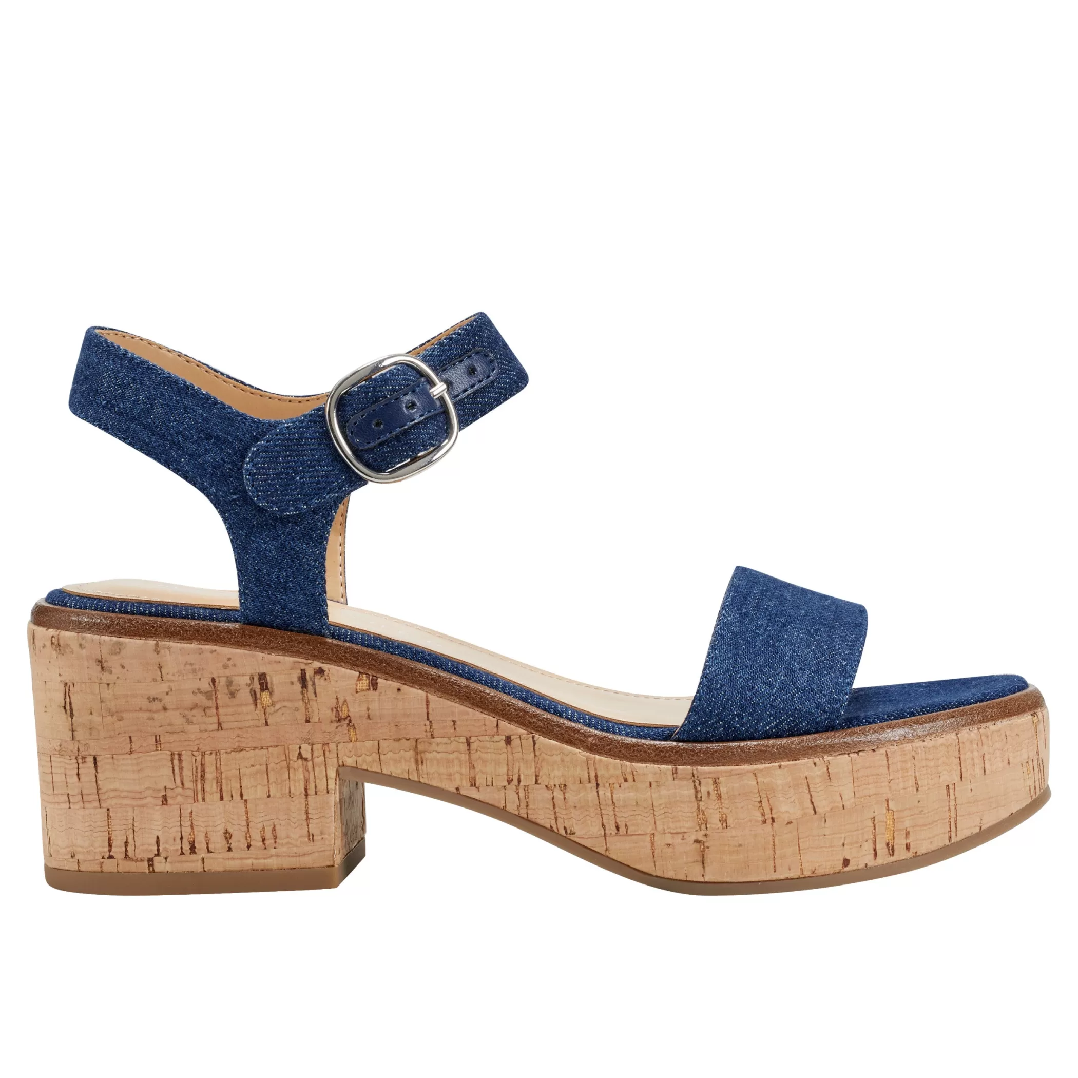 Sale Marc Fisher Quessa Platform Sandal Denim