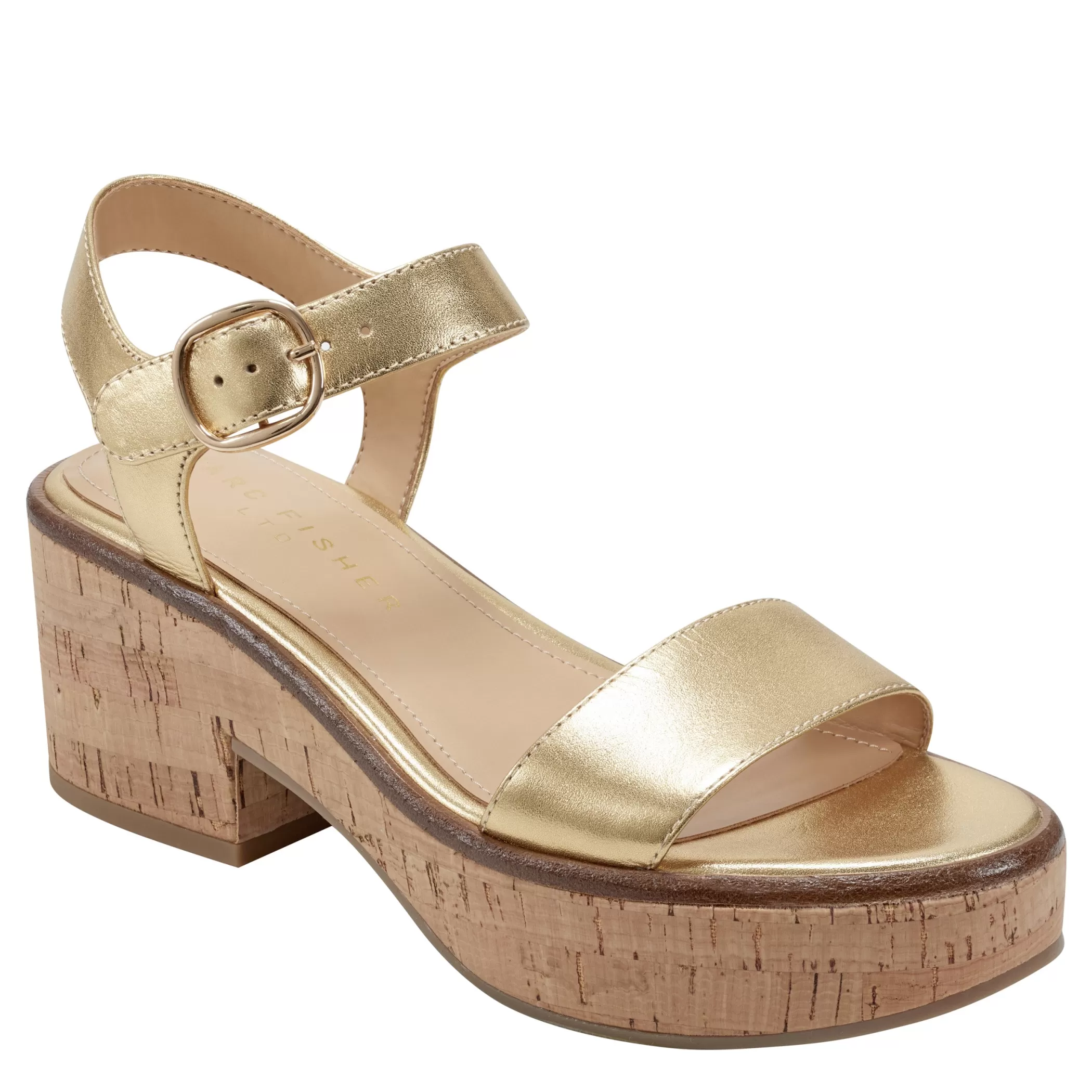 Outlet Marc Fisher Quessa Platform Sandal Platino