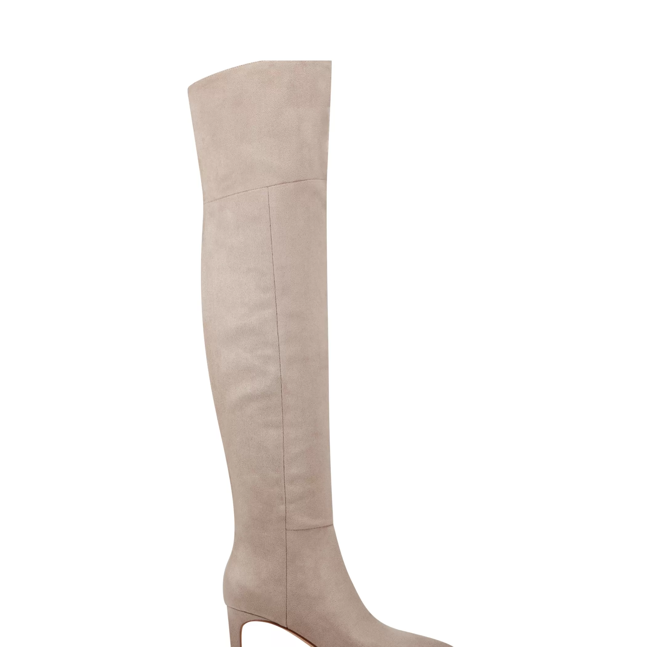 New Marc Fisher Qulie Pointy Toe Over The Knee Dress Boot Taupe