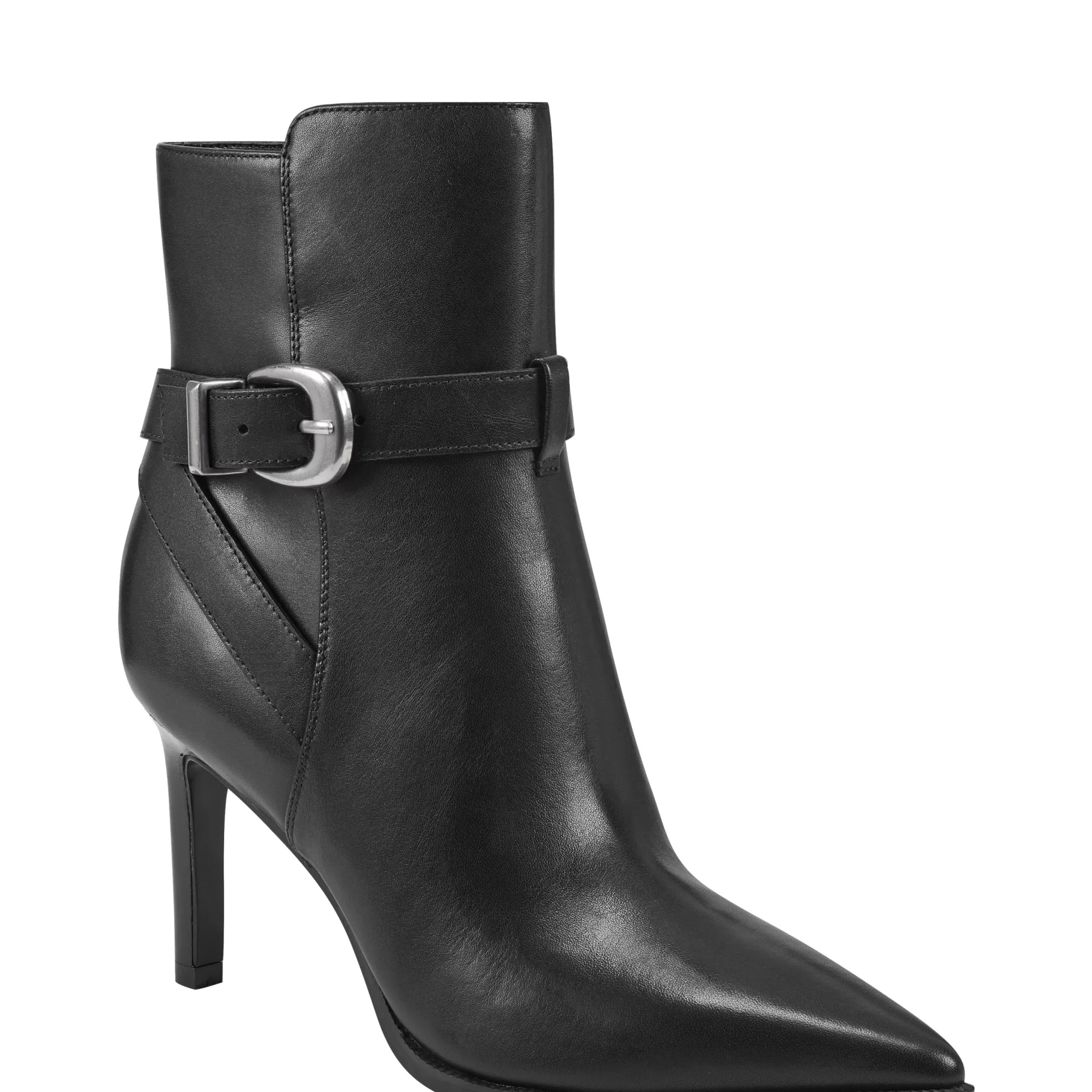 Store Marc Fisher Rafia Stiletto Pointy Toe Dress Bootie Black