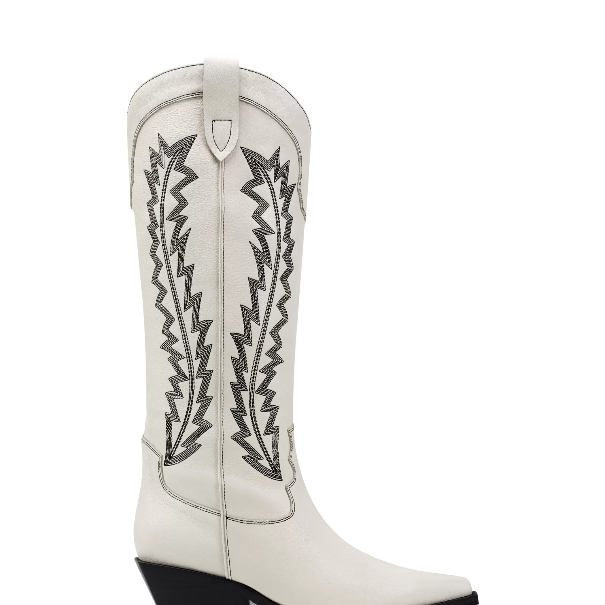 Best Sale Marc Fisher Roselle Western Boot Chic Cream Leather