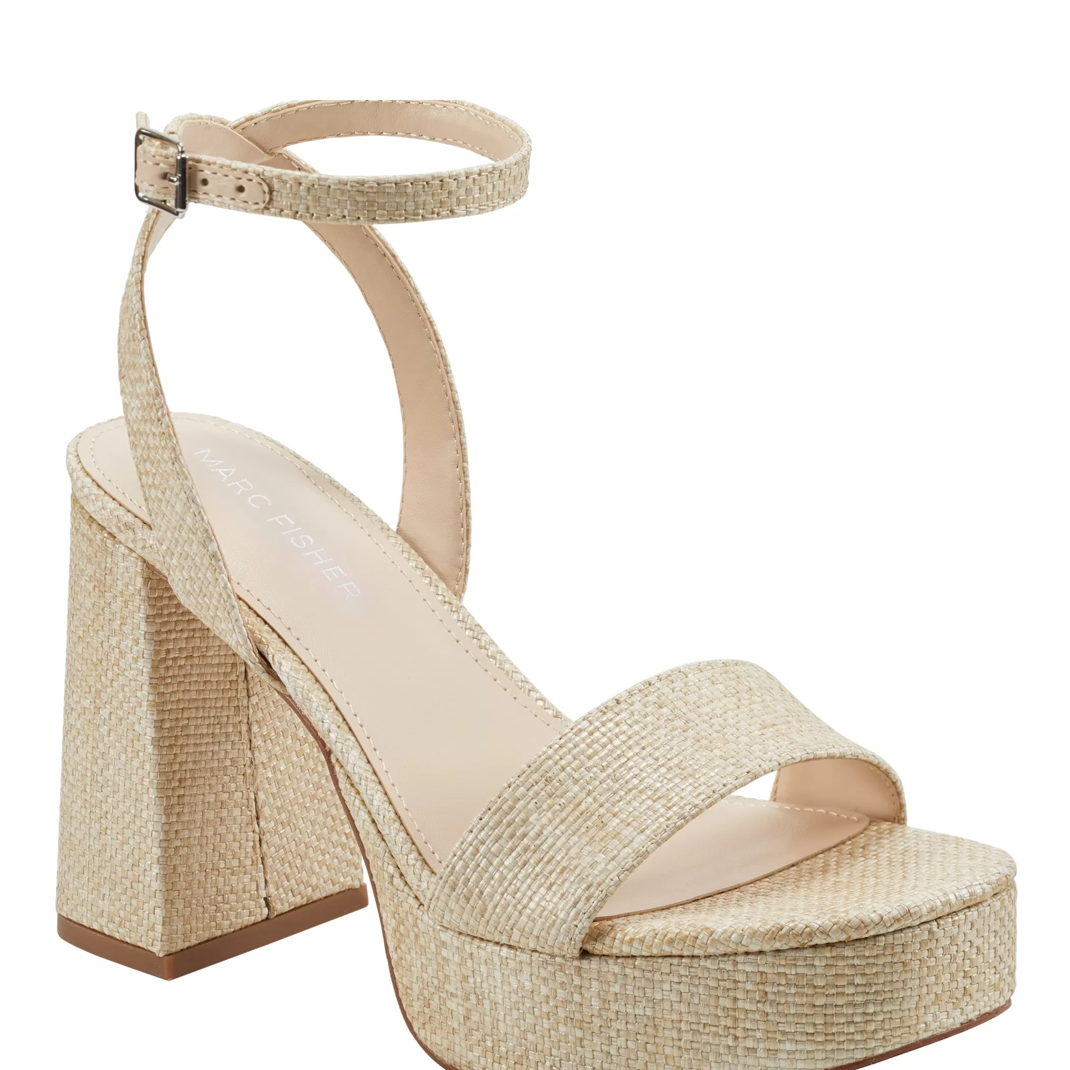 Cheap Marc Fisher Sadel Platform Sandal Natural