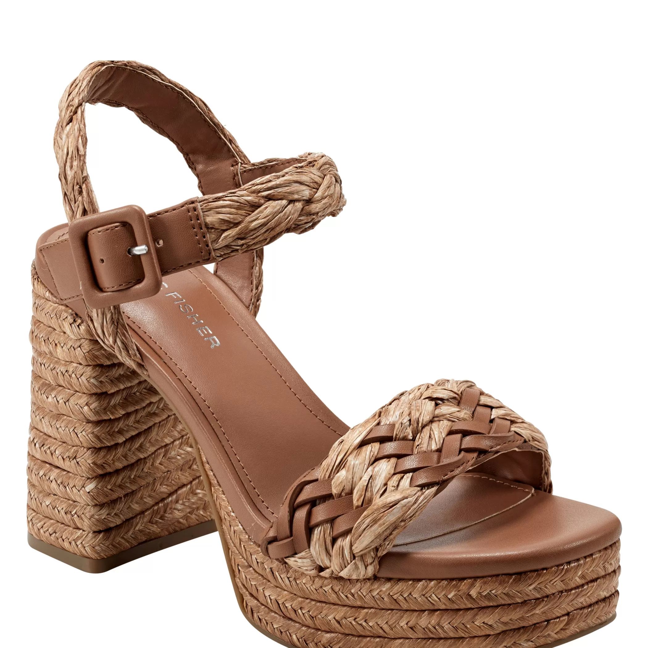 Outlet Marc Fisher Seclude Platform Sandal Brown