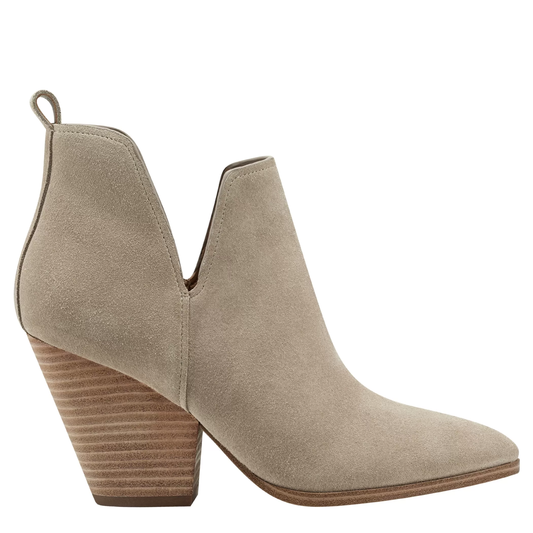 Clearance Marc Fisher Tanilla Heeled Bootie Natural Suede