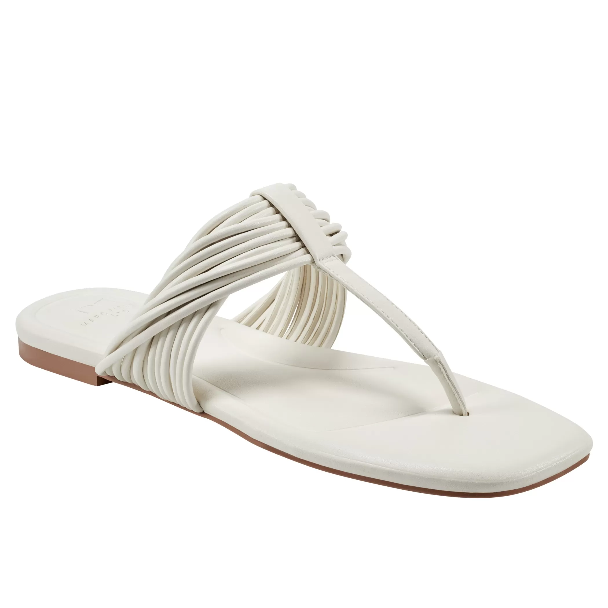 Outlet Marc Fisher Tanya Flat Sandal Ivory