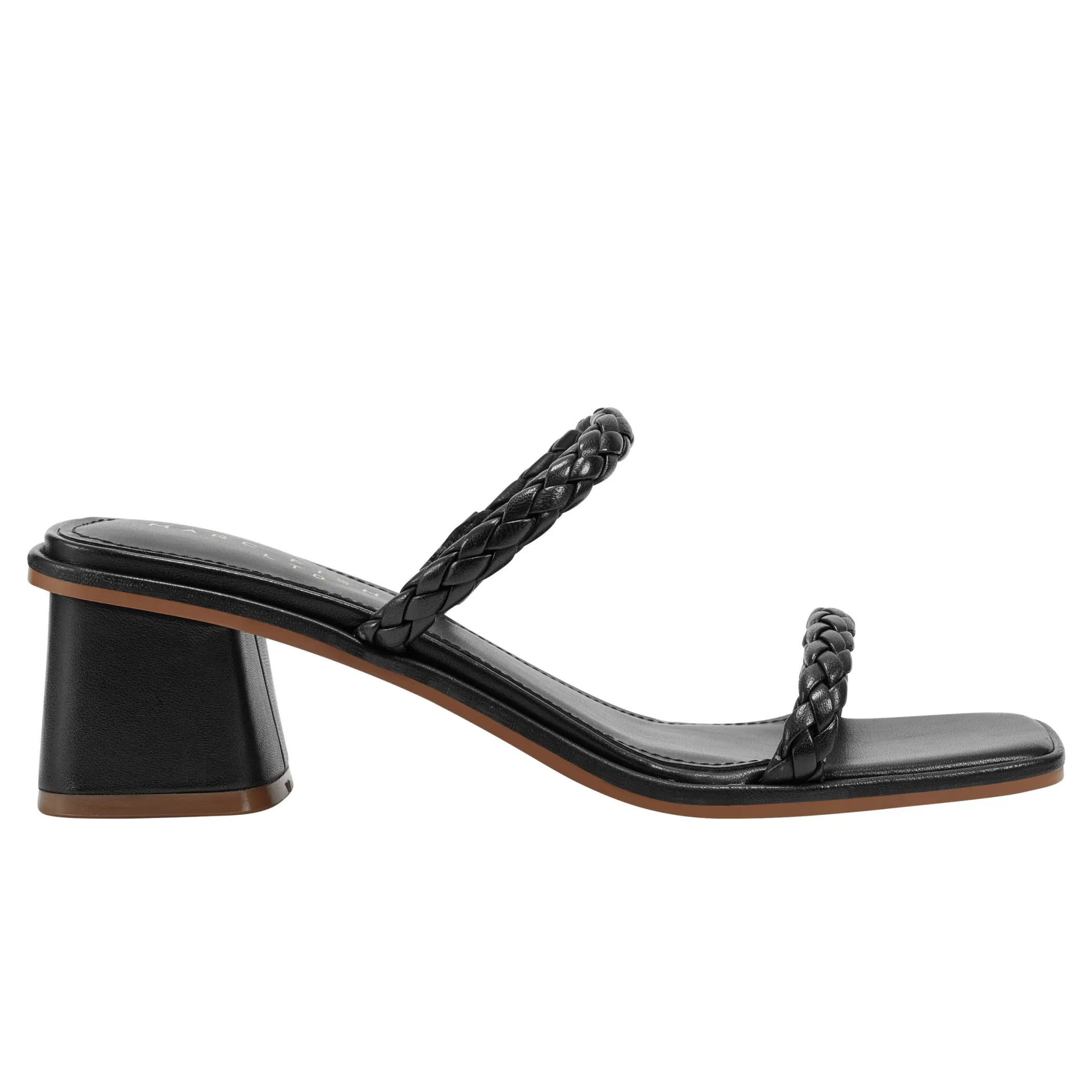 Sale Marc Fisher Thoral Block Heel Sandal Black