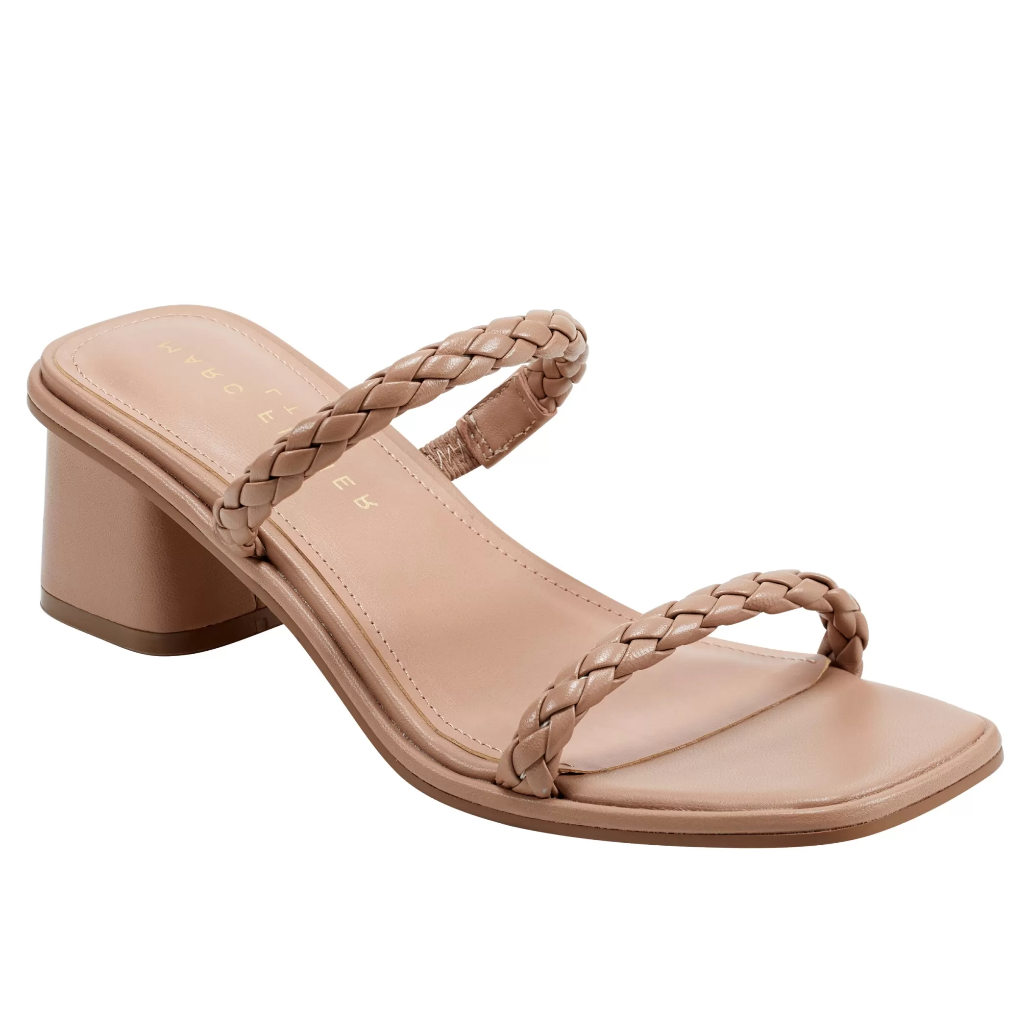 Outlet Marc Fisher Thoral Block Heel Sandal Light Natural