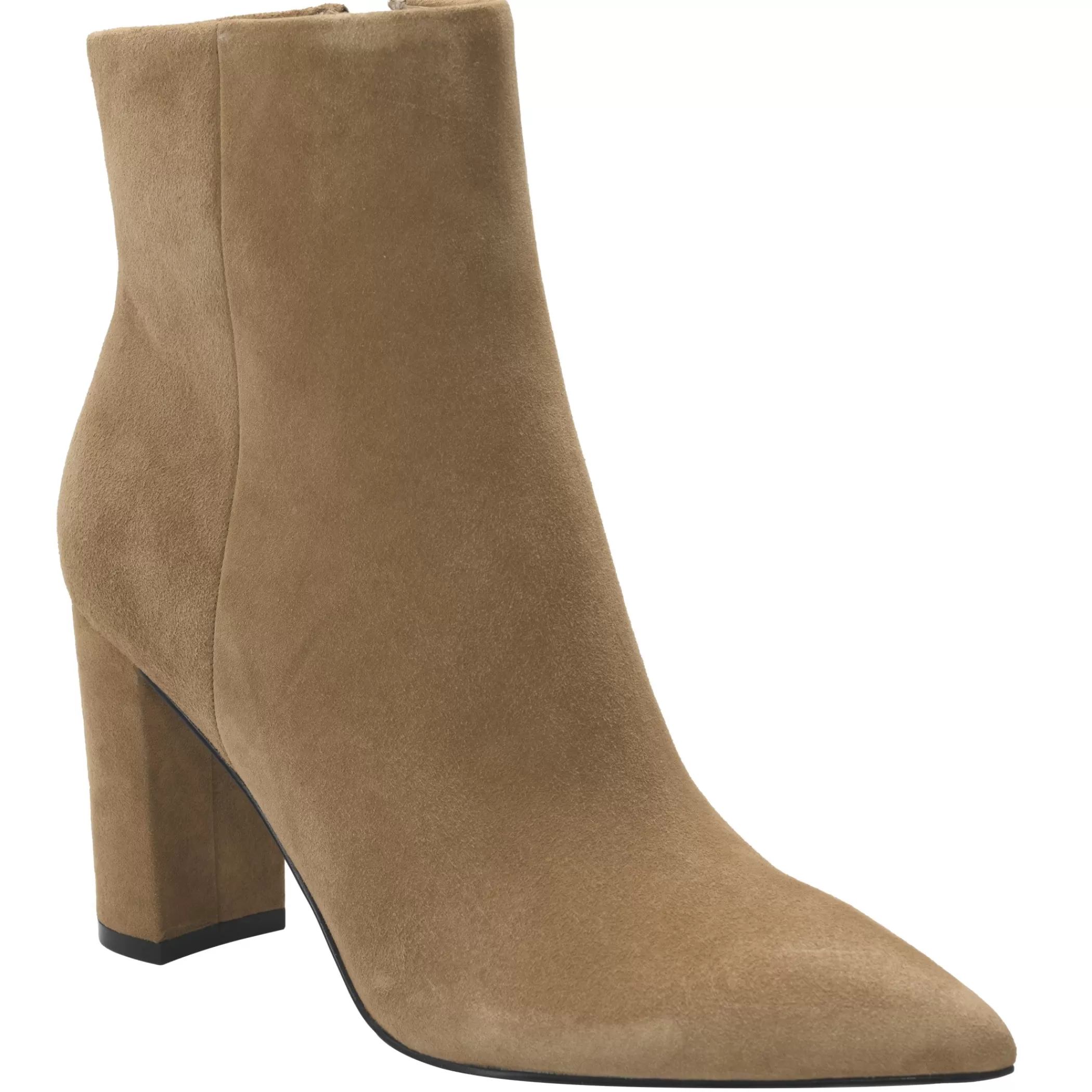 Flash Sale Marc Fisher Ulani Heeled Bootie Cognac Suede