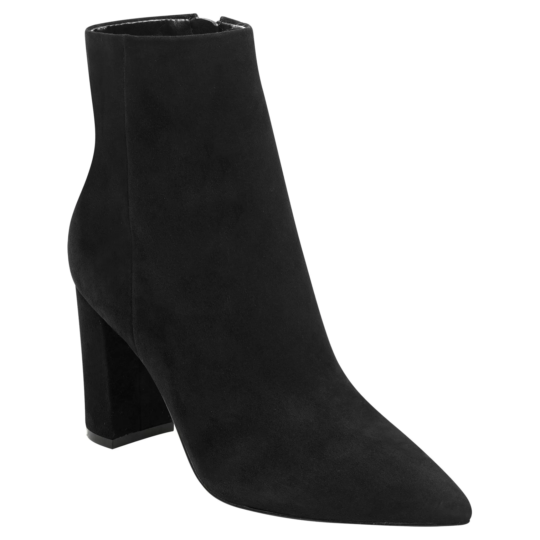 Store Marc Fisher Ulani Heeled Bootie Black Suede