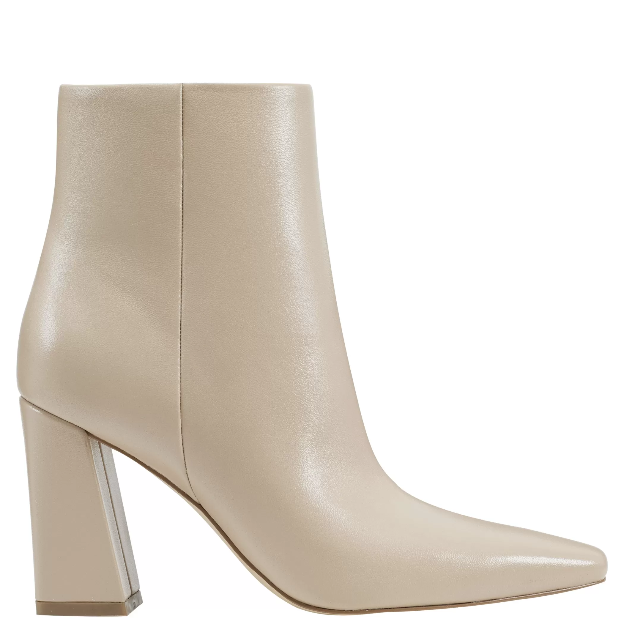 Outlet Marc Fisher Yanara Heeled Bootie Natural Leather