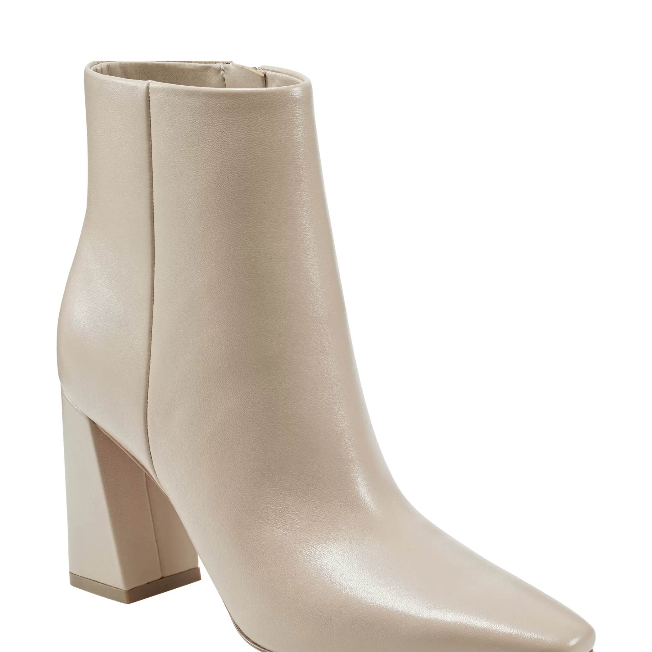 Outlet Marc Fisher Yanara Heeled Bootie Natural Leather