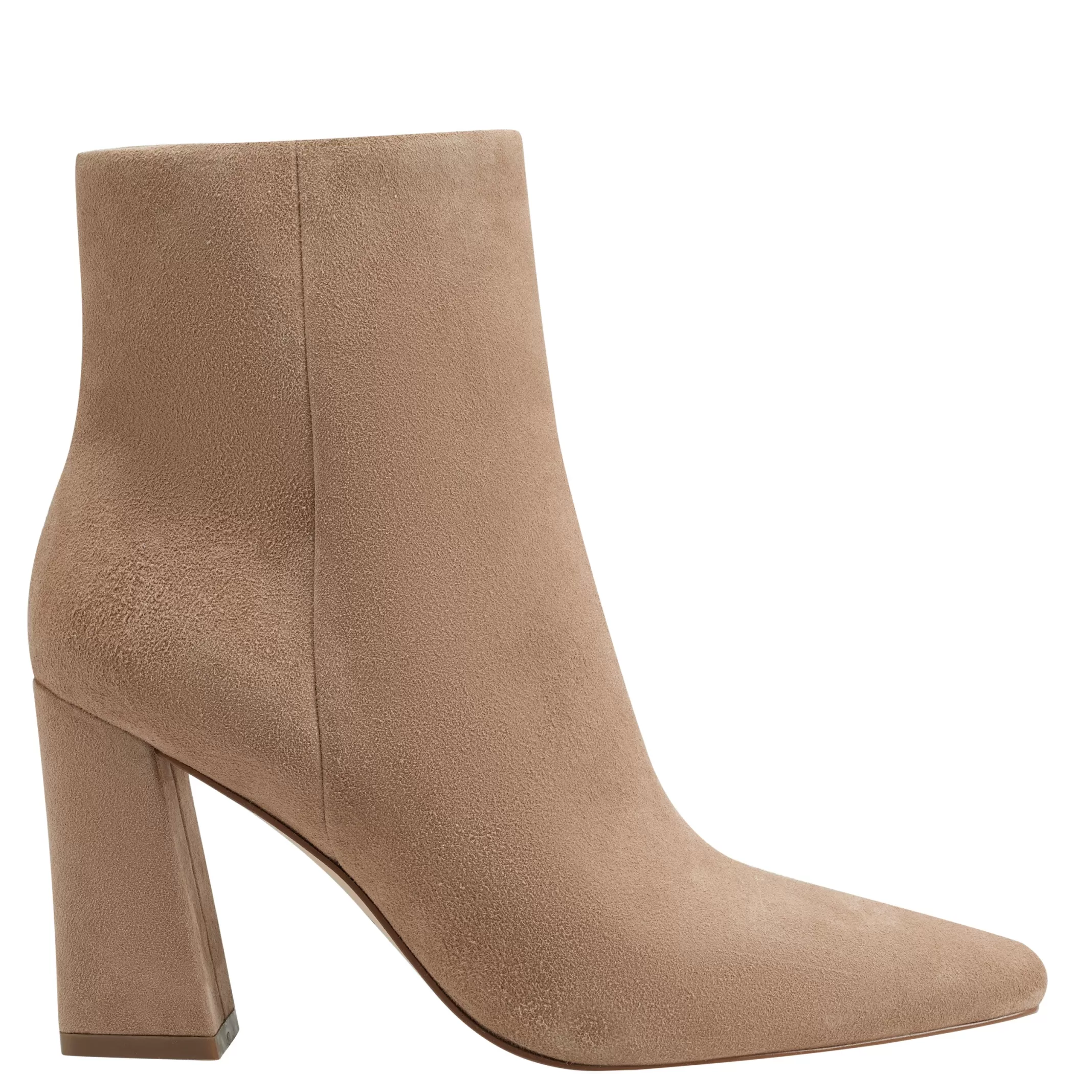 Discount Marc Fisher Yanara Heeled Bootie Cognac Suede