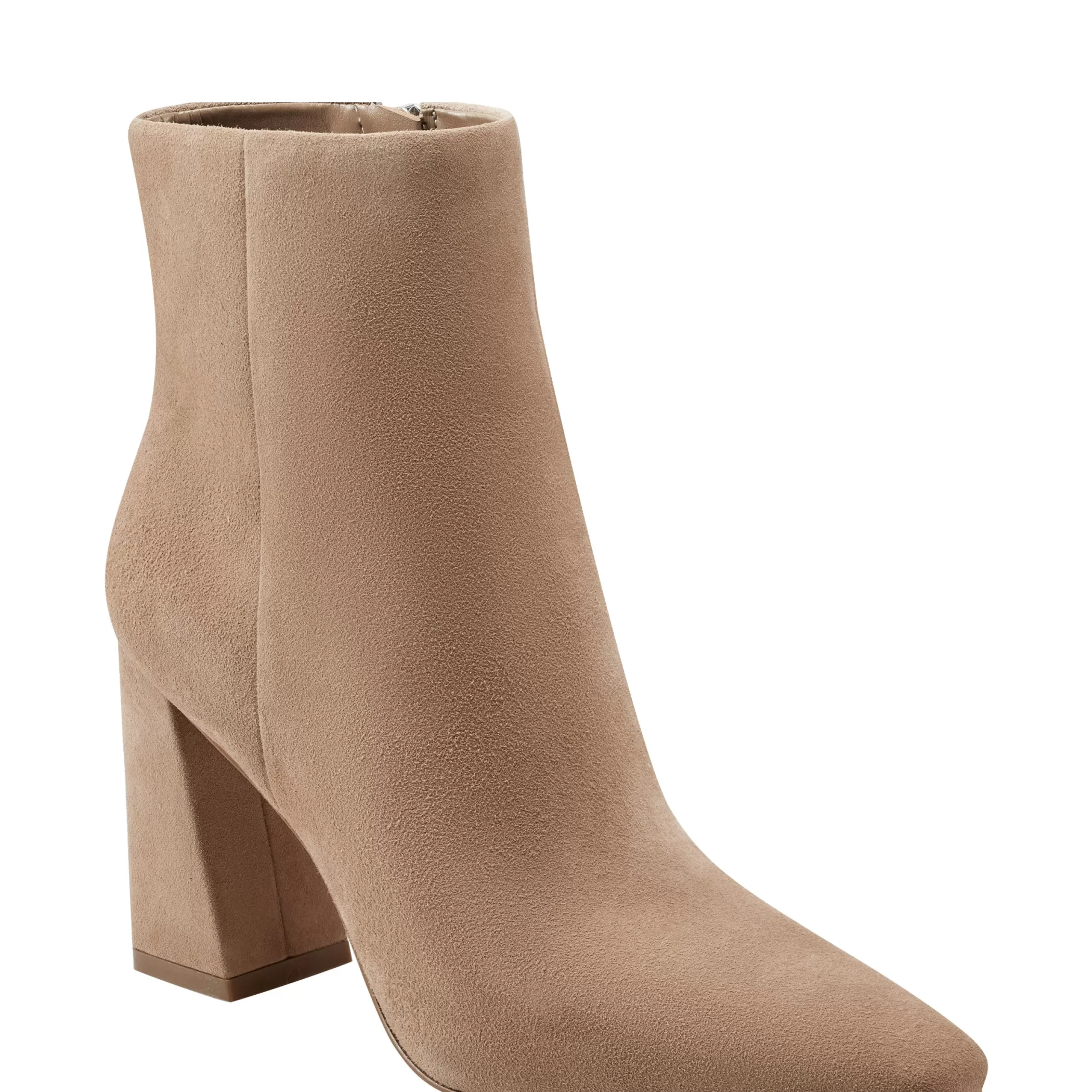 Discount Marc Fisher Yanara Heeled Bootie Cognac Suede