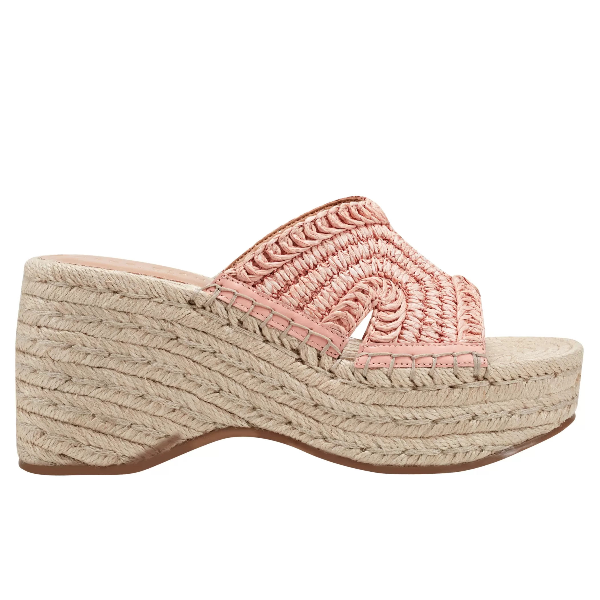 Online Marc Fisher Zakki Platform Espadrille Sandal Pink