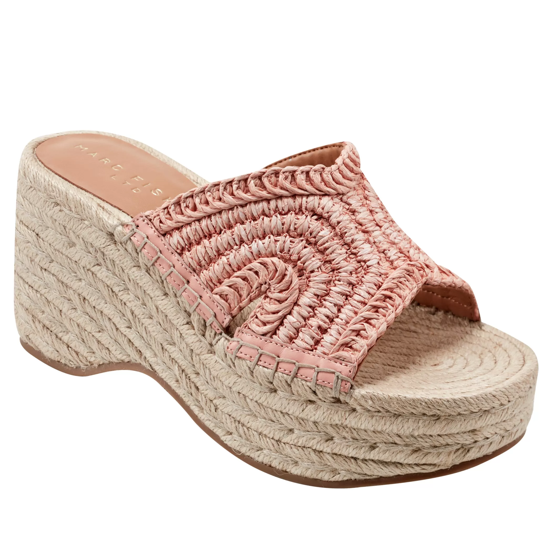 Online Marc Fisher Zakki Platform Espadrille Sandal Pink