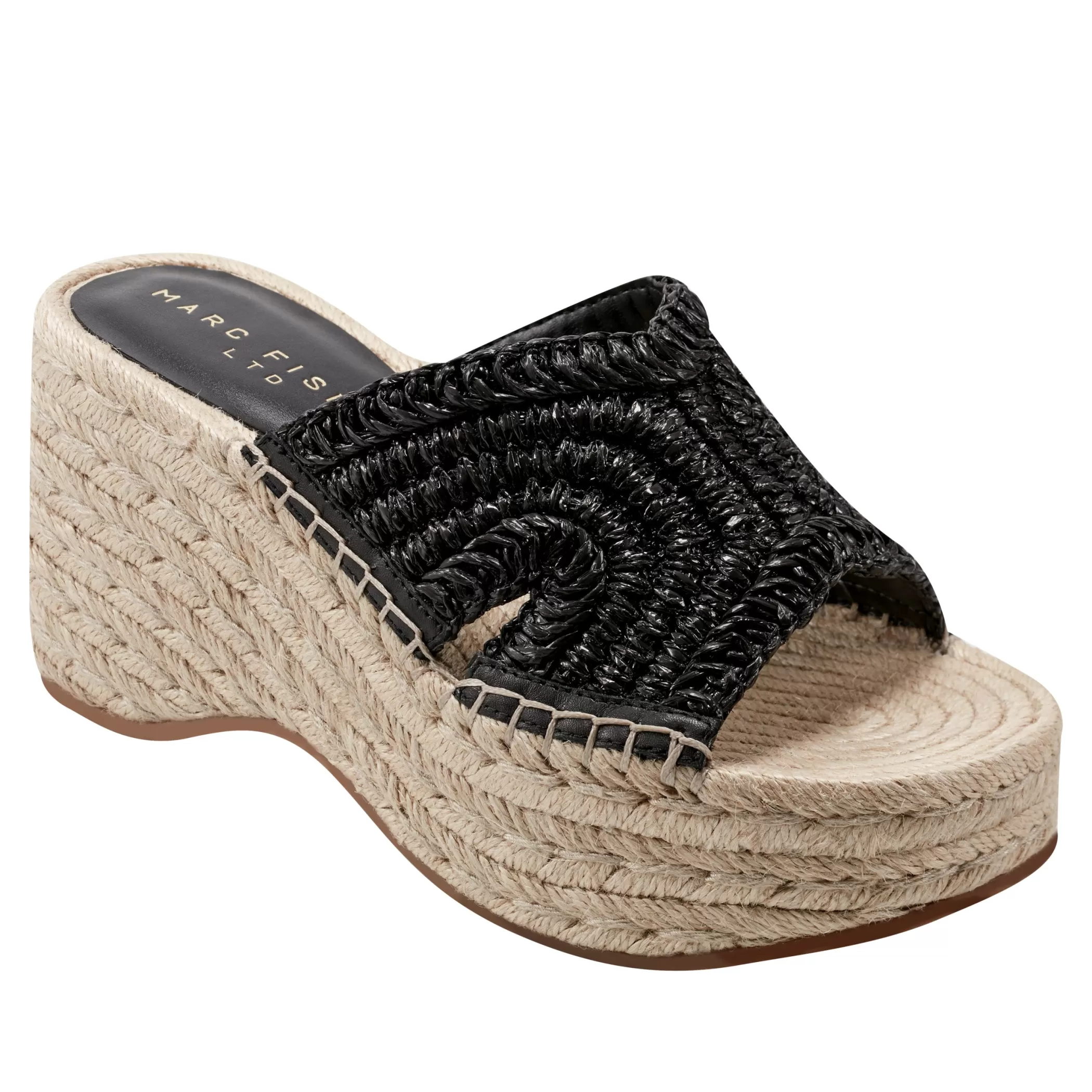 Best Marc Fisher Zakki Platform Espadrille Sandal Black